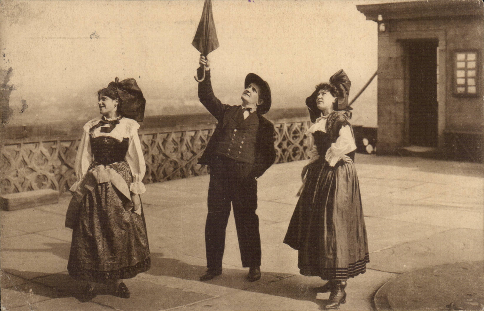 CPA Alsace Alsatian Folklore