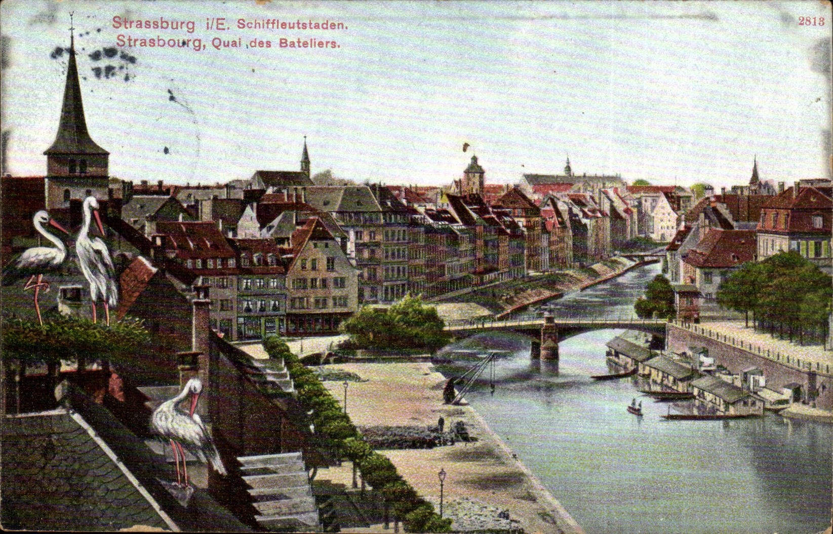 Strassburg CPA Quay of the Boatmen (storks)