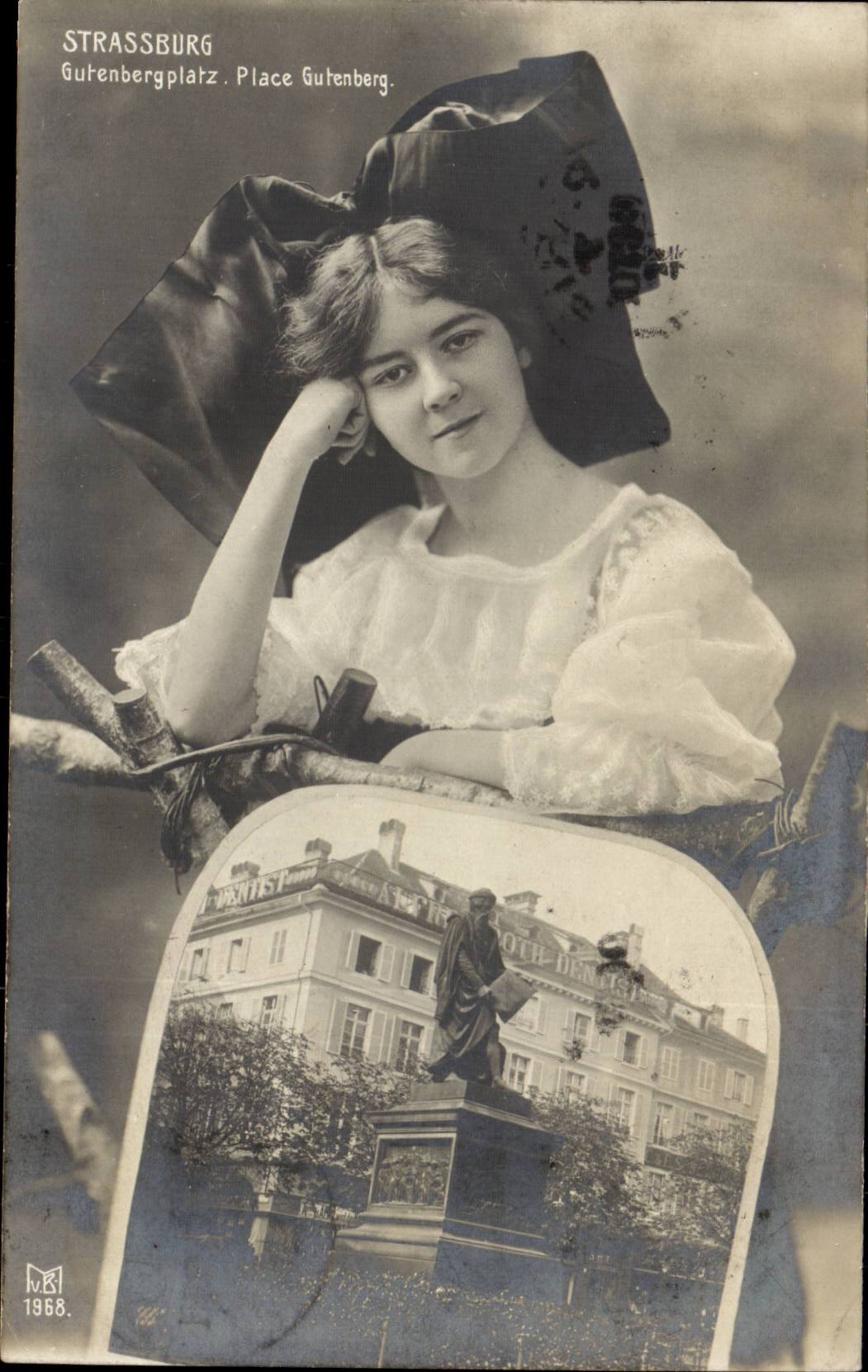 Strassburg CPA Gutenbergplatz Places Gutenberg (Alsatian)