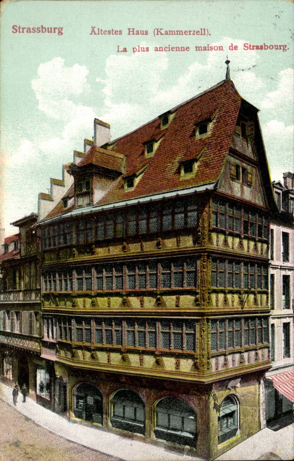 Strassburg CPA Kammerzell the oldest house of Strasbourg