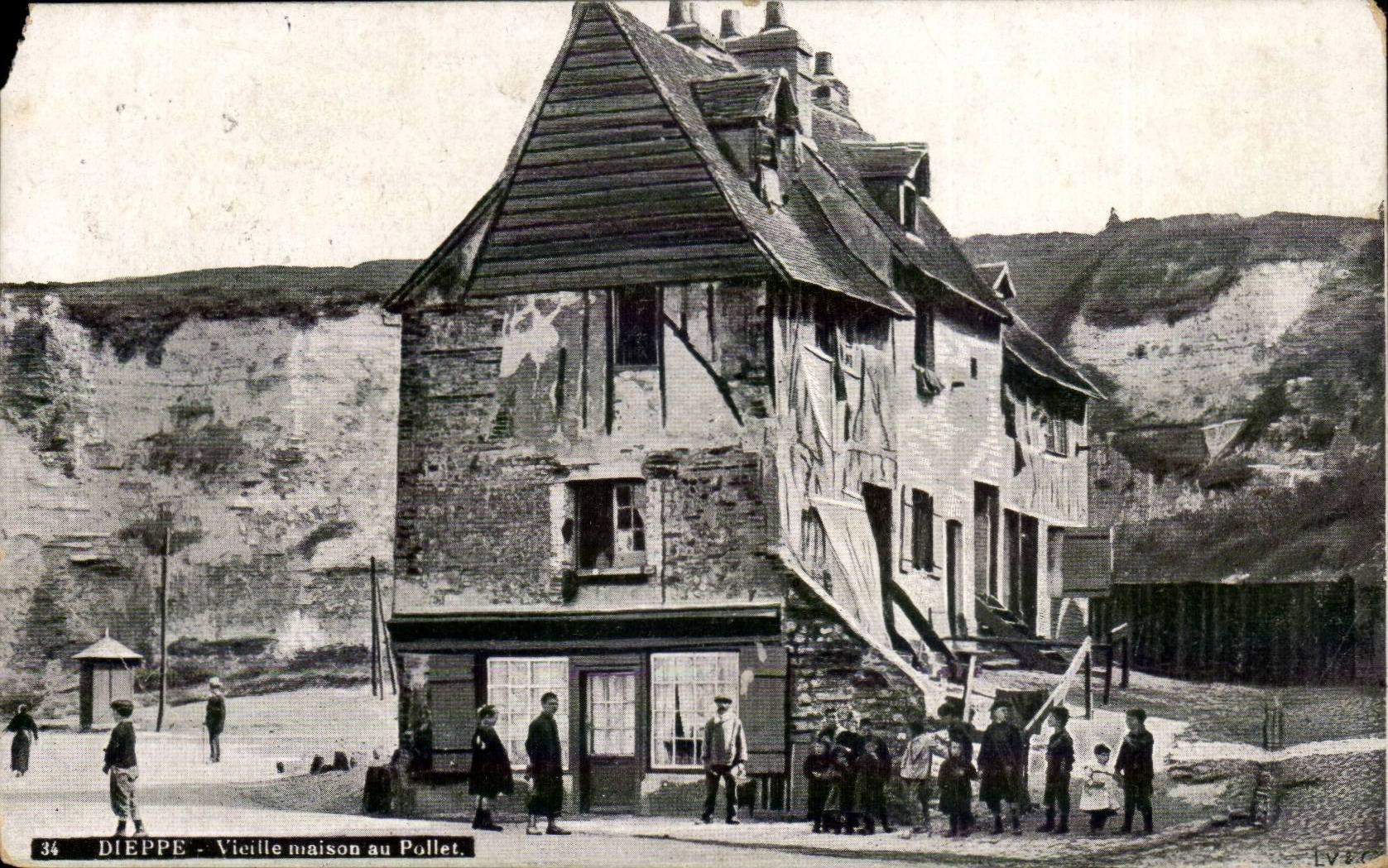 Dieppe CPA altes Haus in Pollet