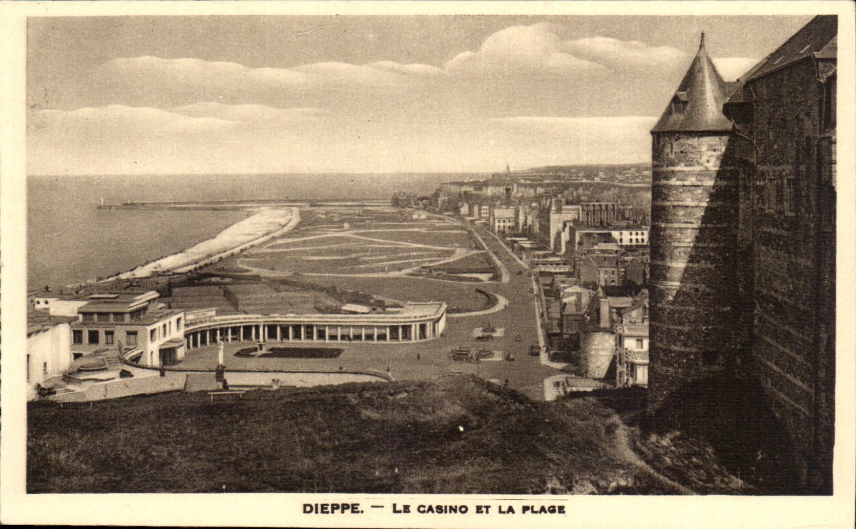 Dieppe CPA das Kasino und der Strand