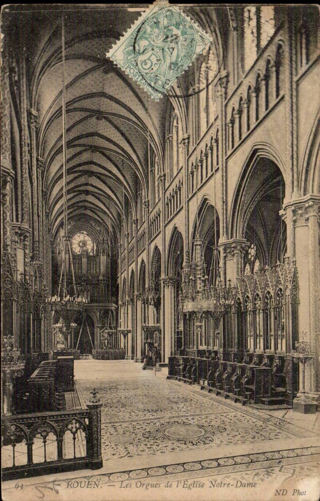 Rouen CPa organ of the Notre Dame church
