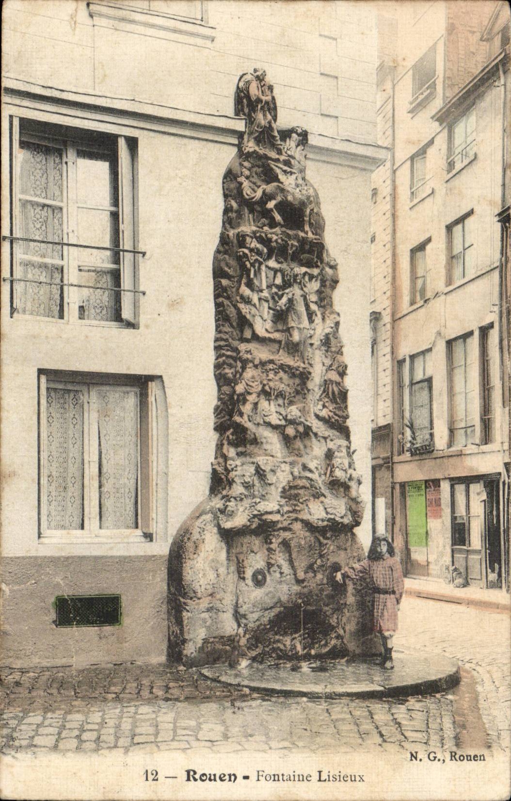Rouen CPA Lisieux Fountain
