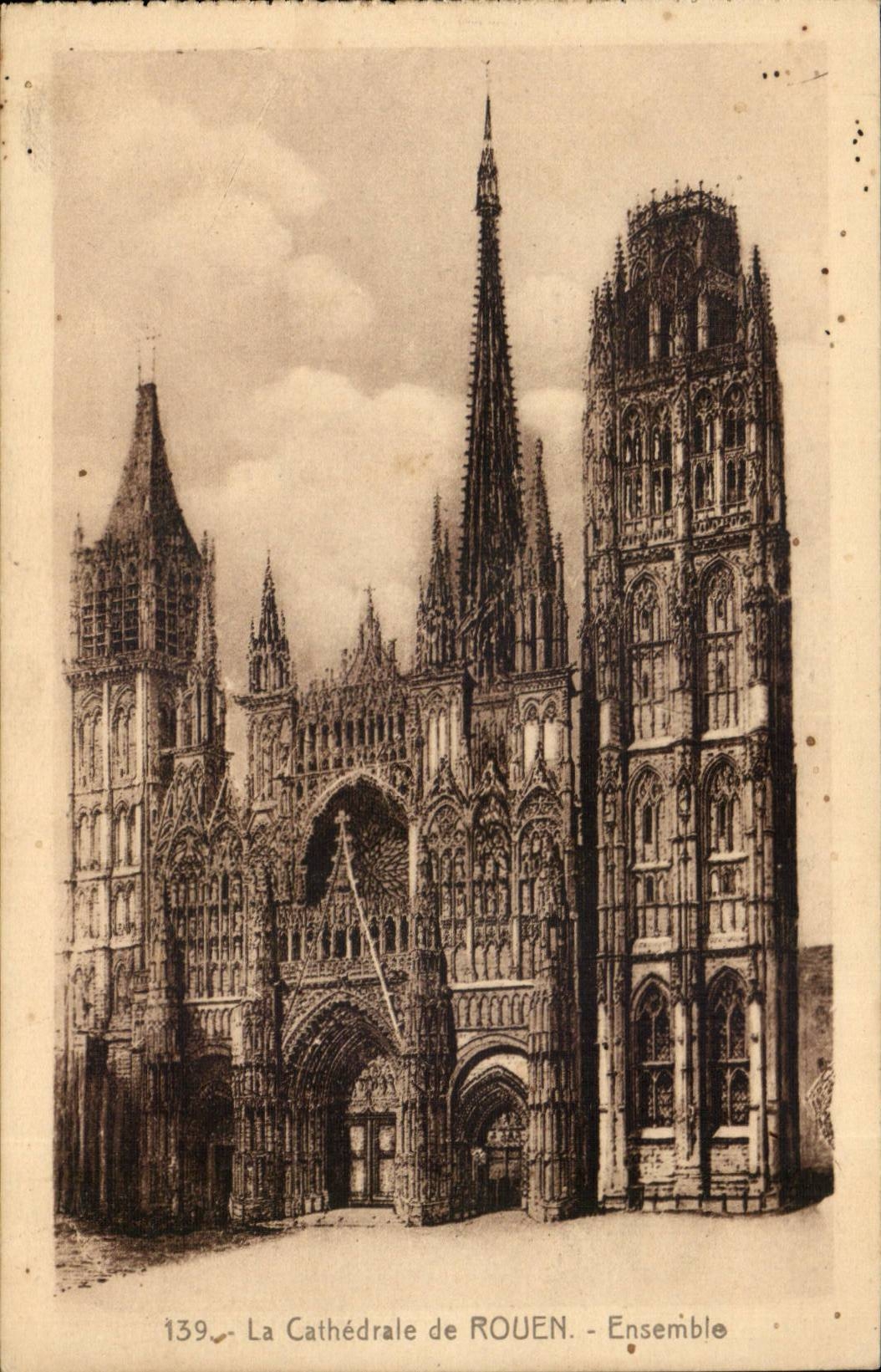 CPA Cathedral of Rouen Together