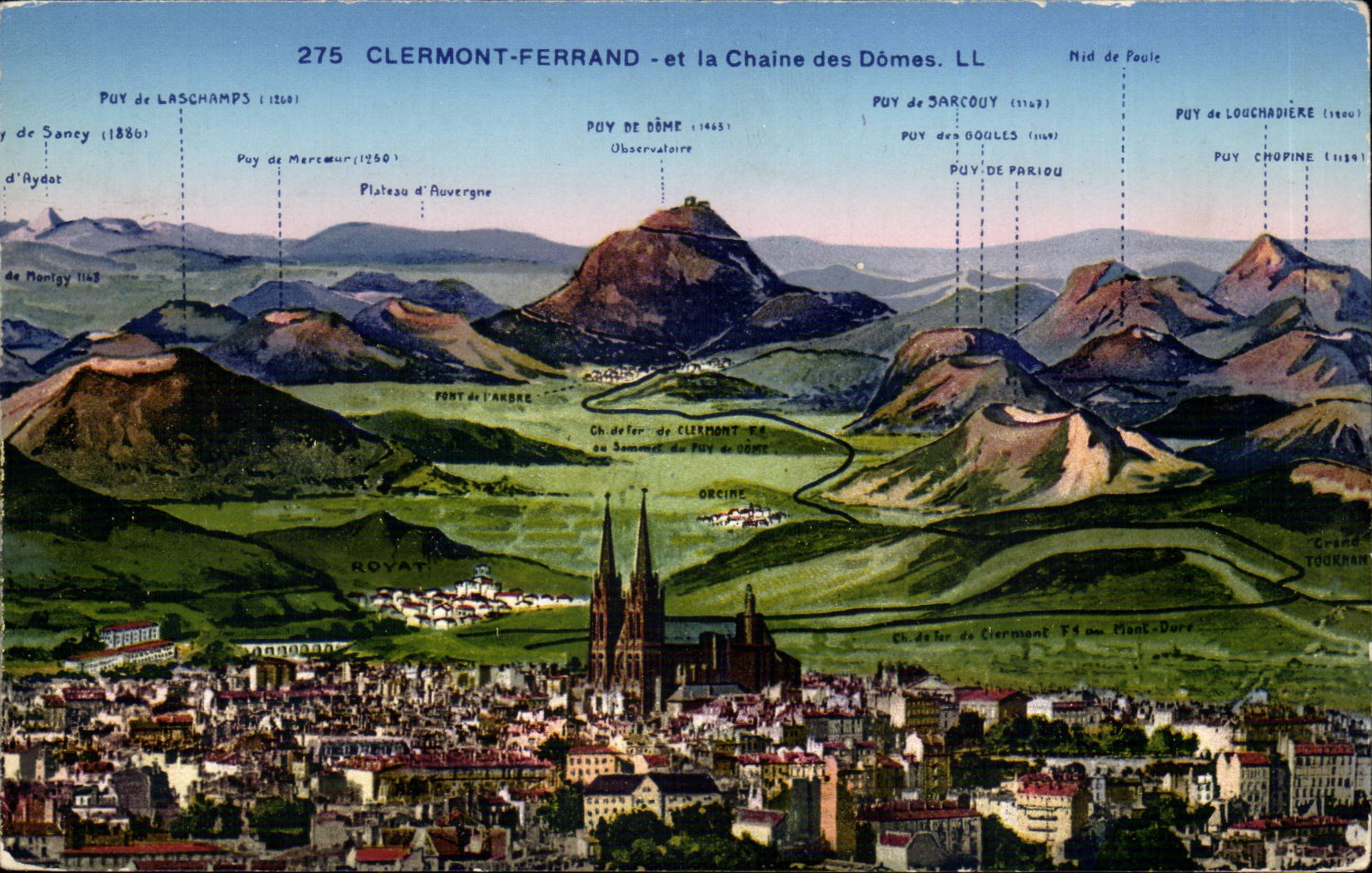 Clermont-ferrand CPA das cahine der Hauben