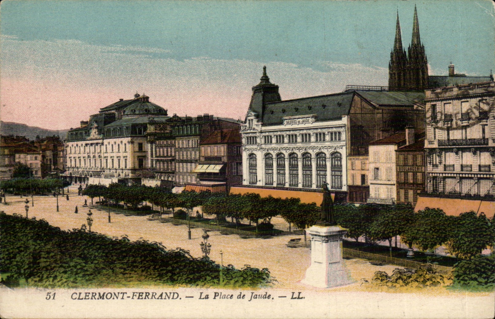 Clermont-ferrand CPA der Ort von Jaude