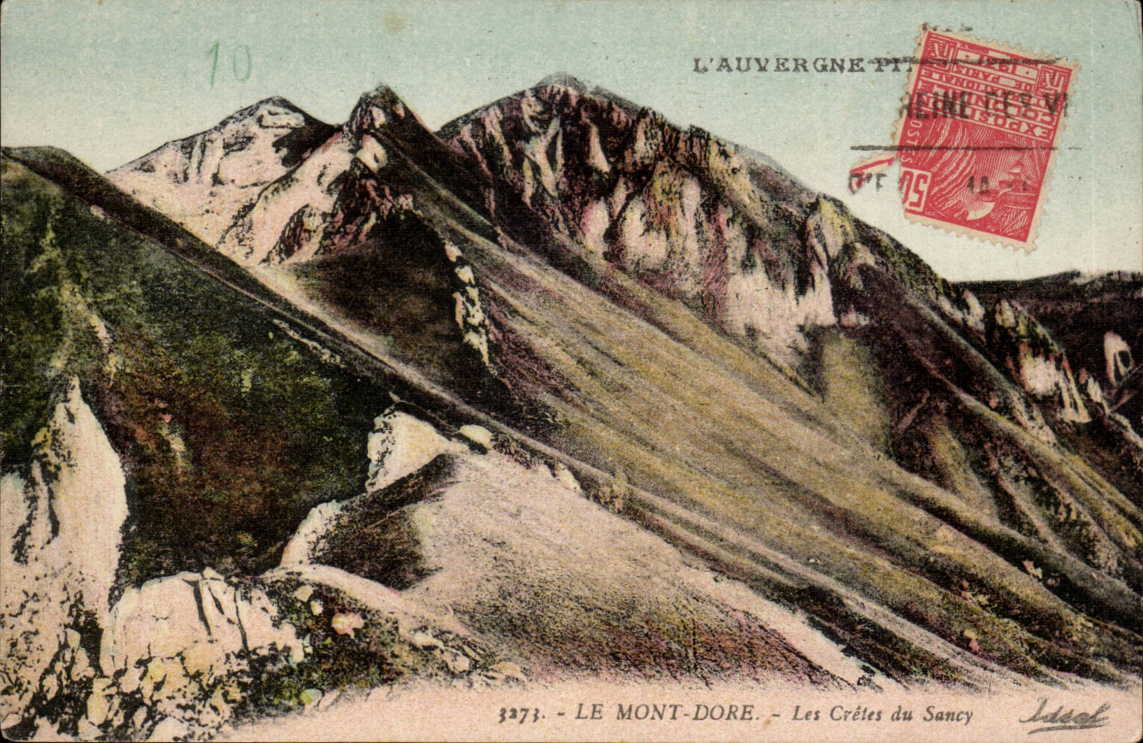 The Mount Gilds CPA the Peaks of Sancy