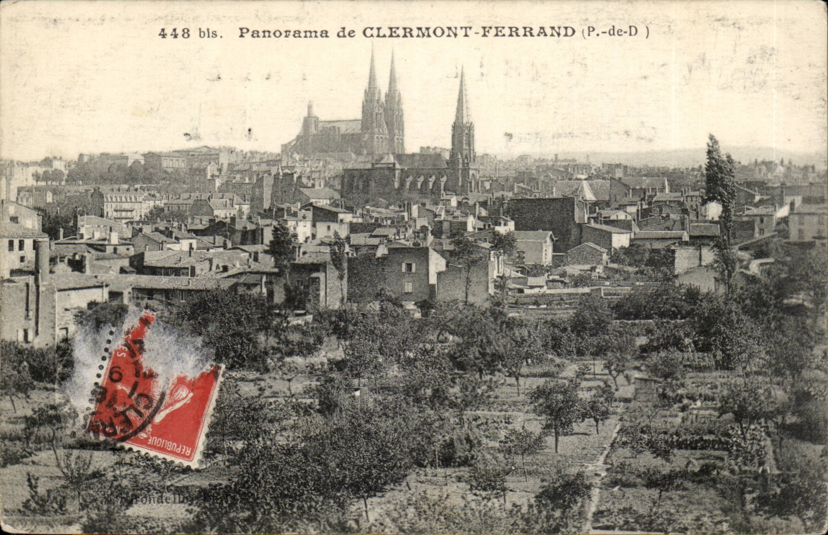 CPA Panorama von Clermont-ferrand