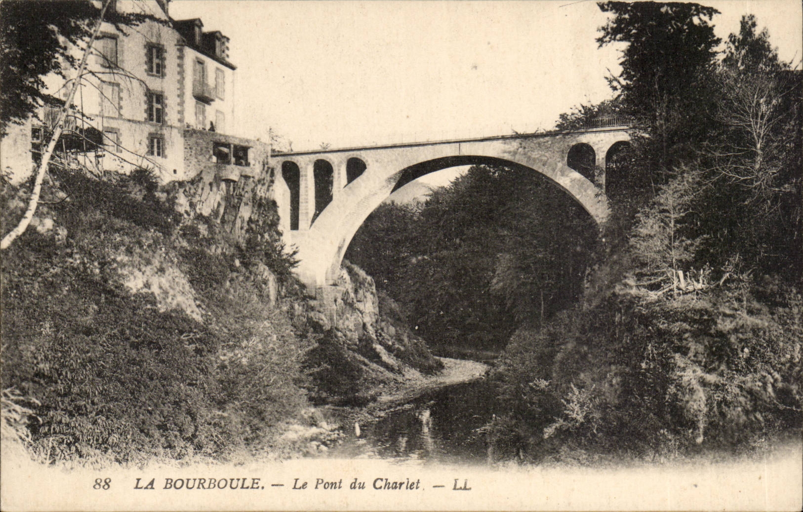 Bourboule CPA die Brucke von Charlet