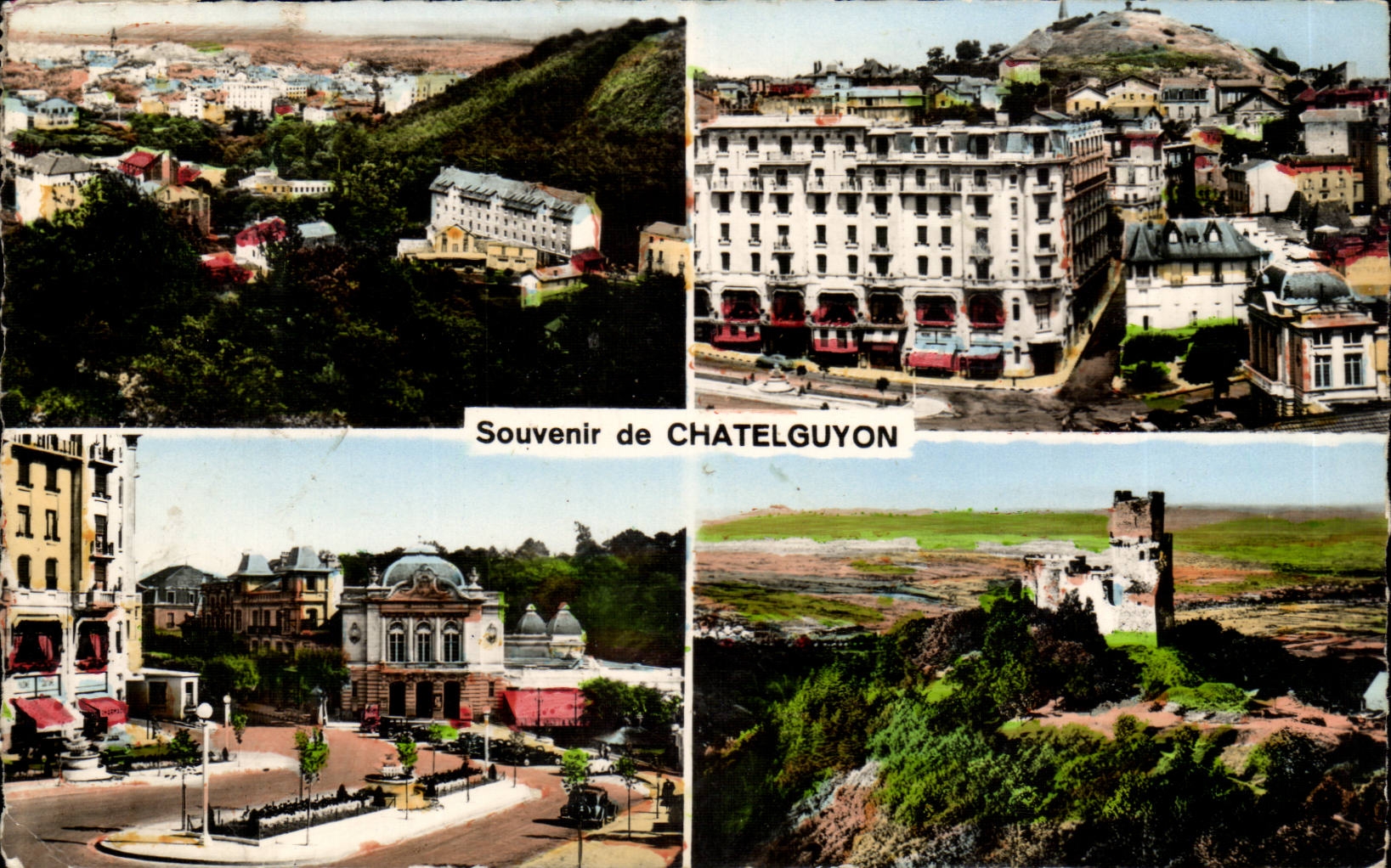 MODERNE KARTE Andenken von Chatelguyon