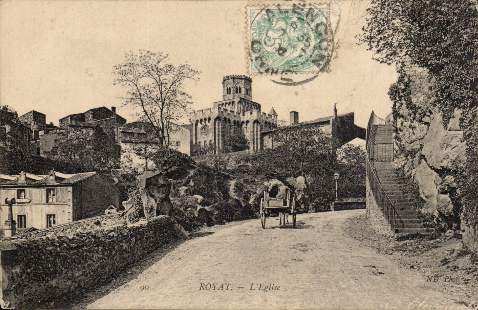 Royat - the Church - CPA