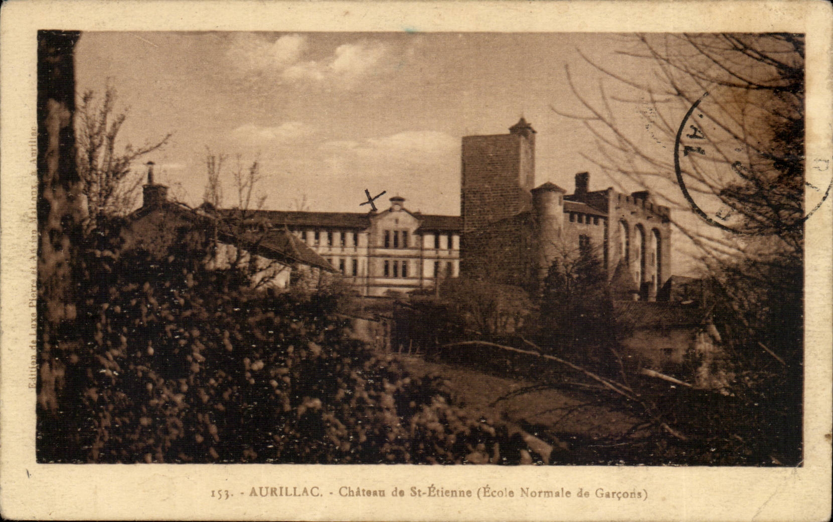 Aurillac - Castle of Saint Etienne - Teacher training school Boys CPA