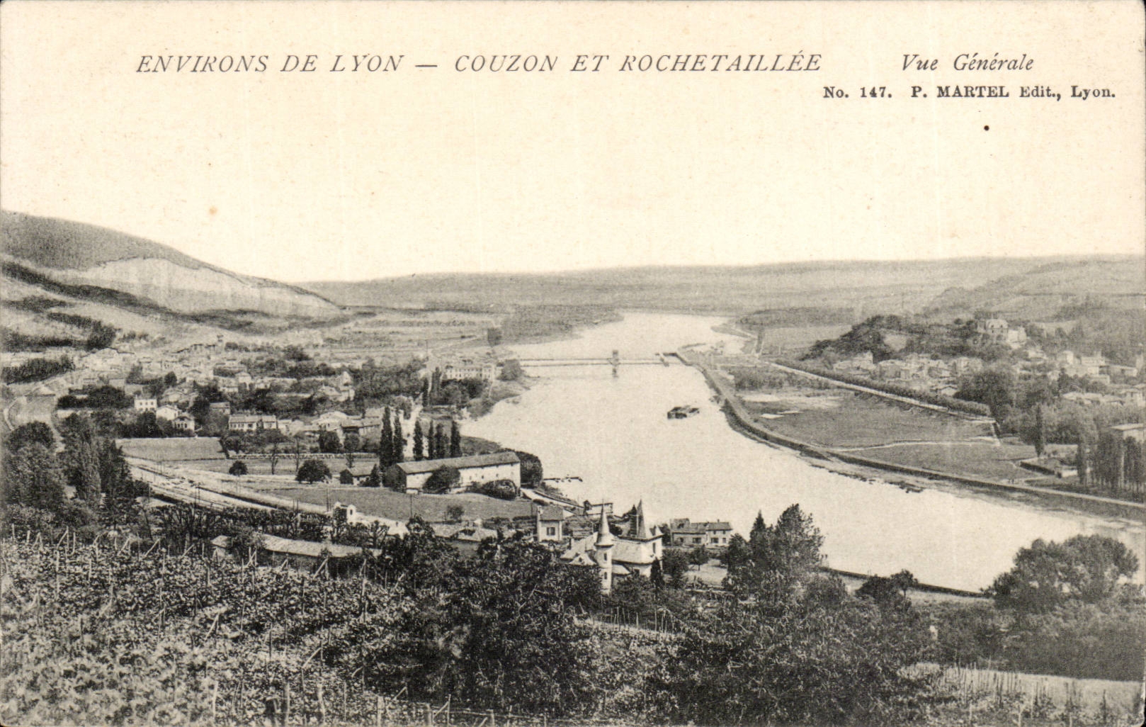 Umlagerungen von Lyon - von Couzon und von Roche Taillee CPA