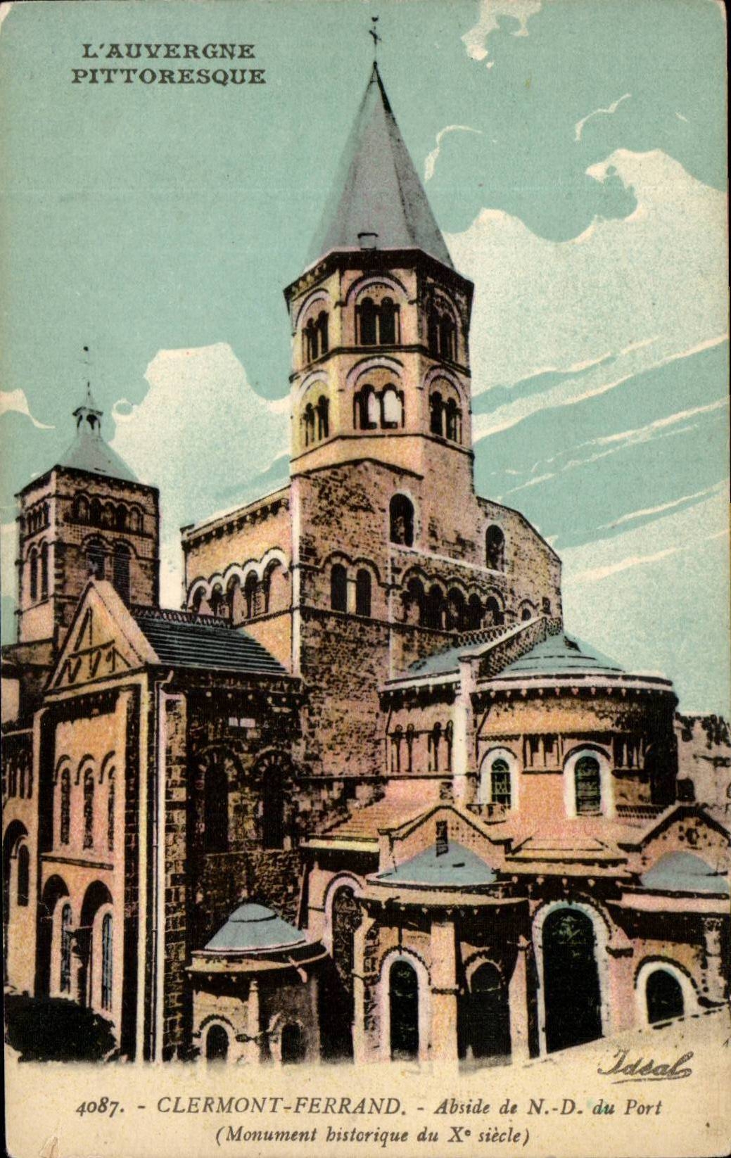 Clermont-ferrand - Apse von Notre Dame des Hafens - CPA