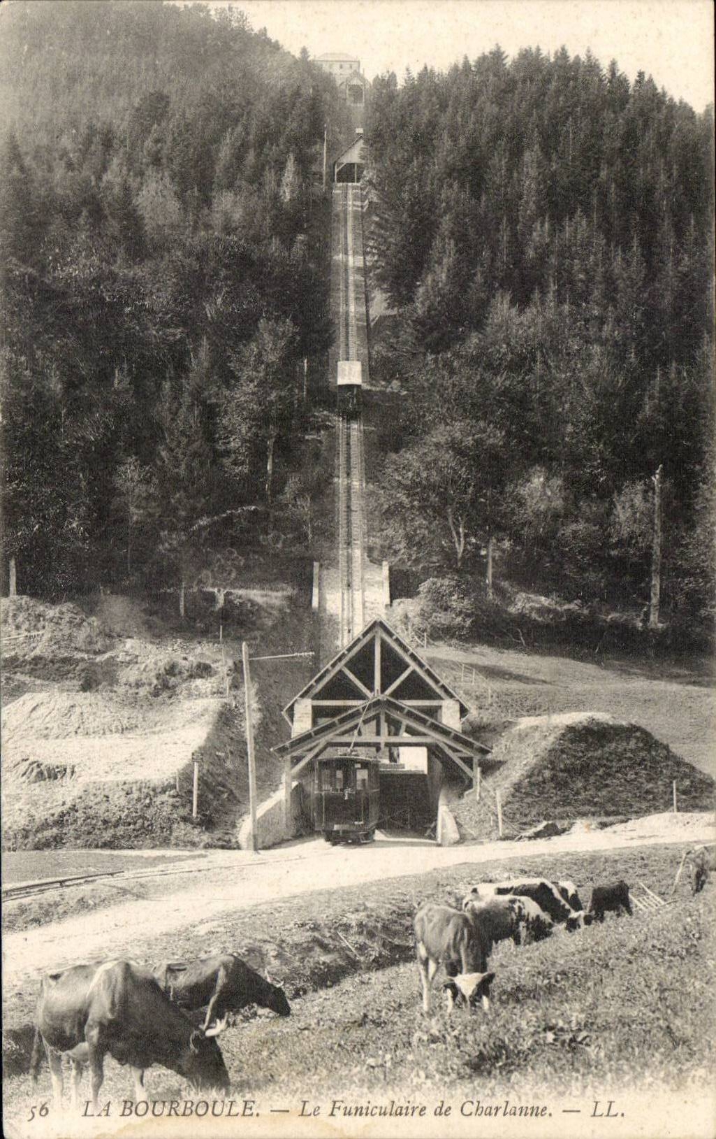 Auvergne CPA das funikulare von Charlanne (Kuhe)