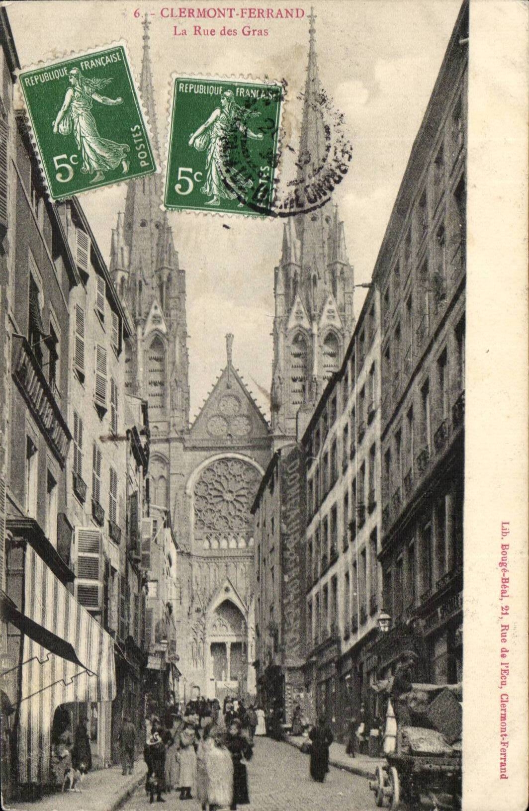 Clermont-ferrand CPA die Strasse der Fette