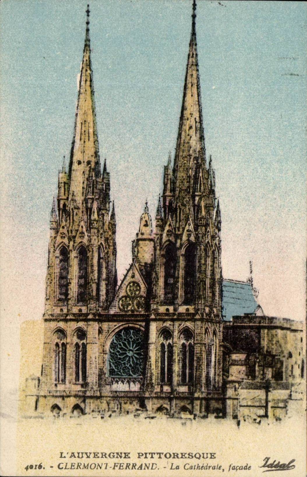 Clermont-ferrand CPA die Kathedrale Front