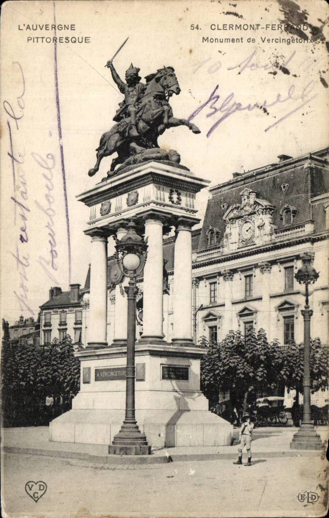 Denkmal Clermont-ferrandCPA von Vercingetorix