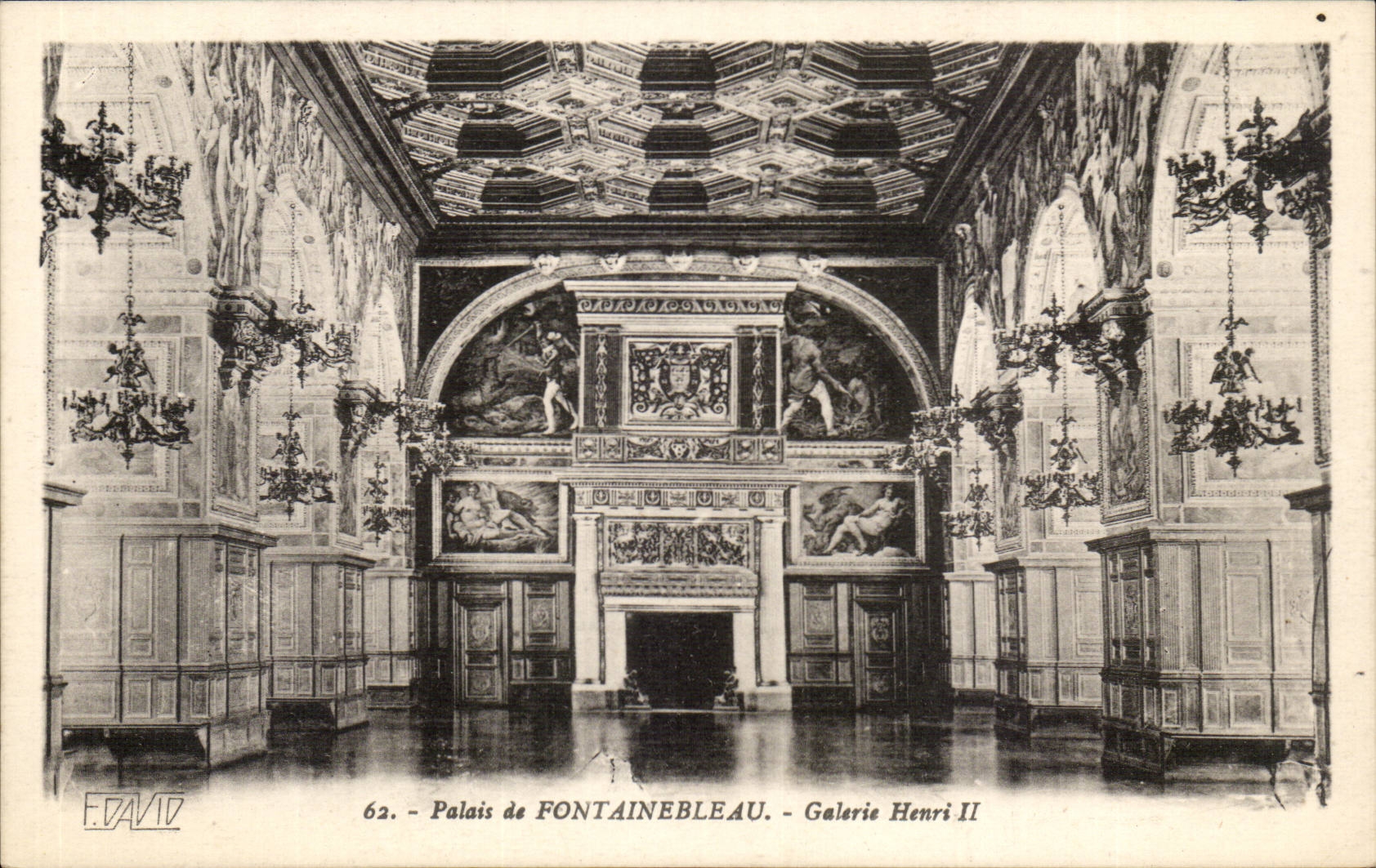 CPA Palate of Fontainebleau Gallery Henri II