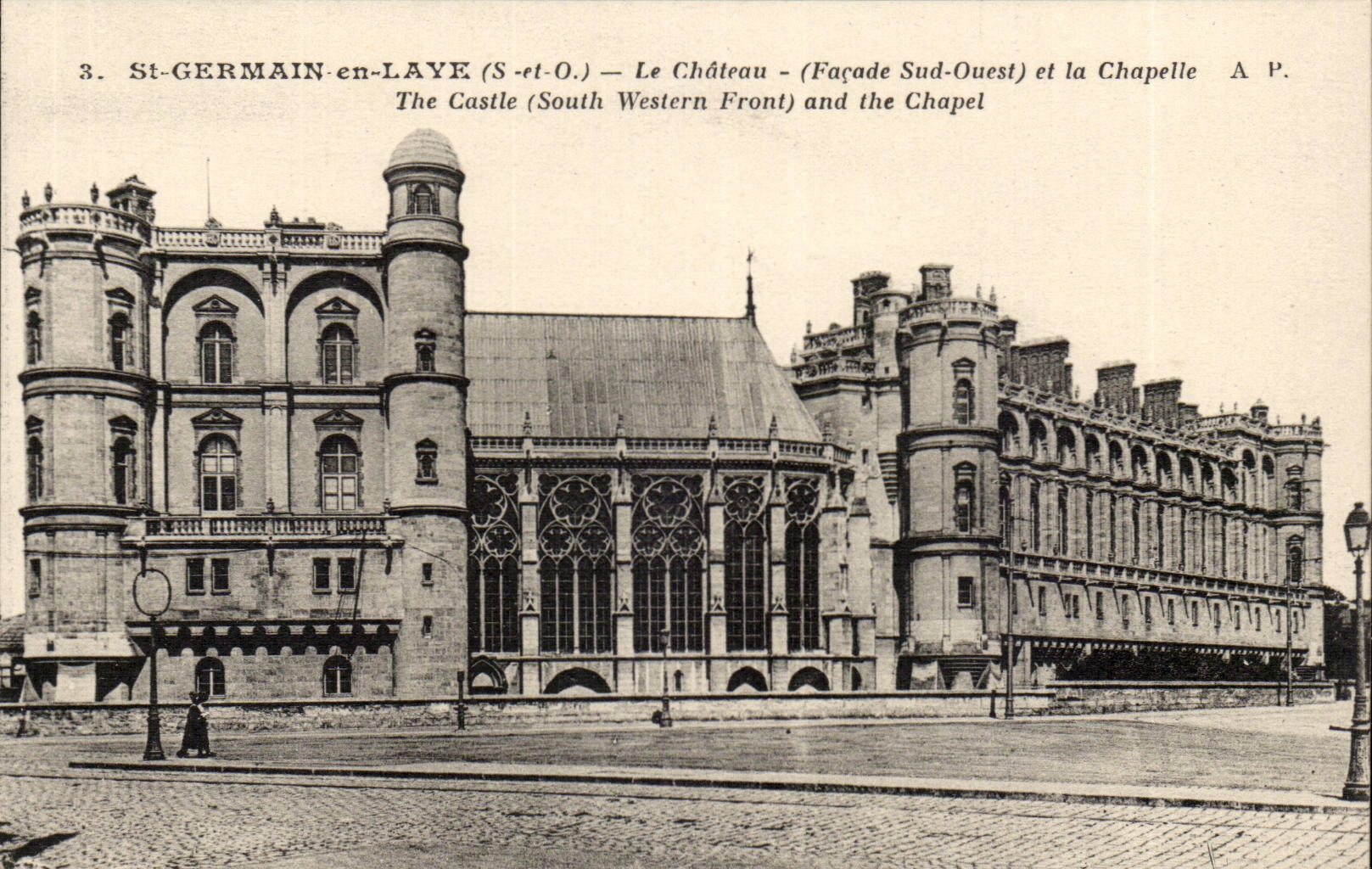 Saint Germain im Schloss und in der Wolbung des Bush-Hammers CPA