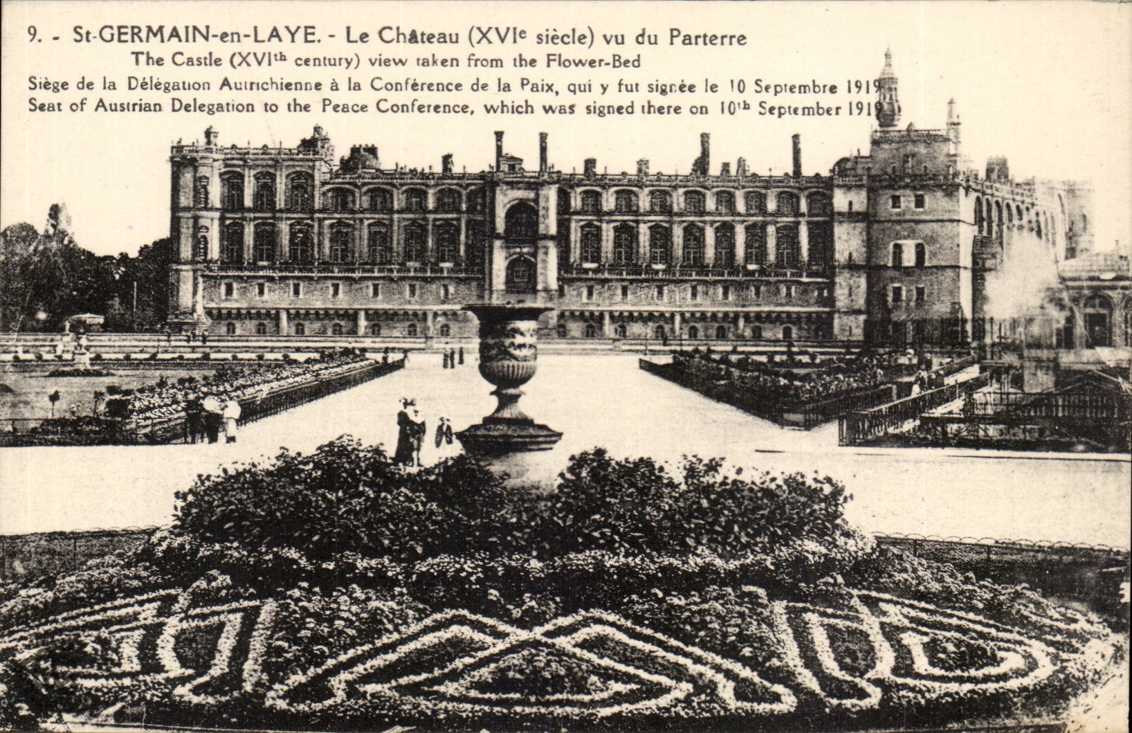 Saint Germain Bush-Hammer CPA im Schloss gesehen vom Fussboden