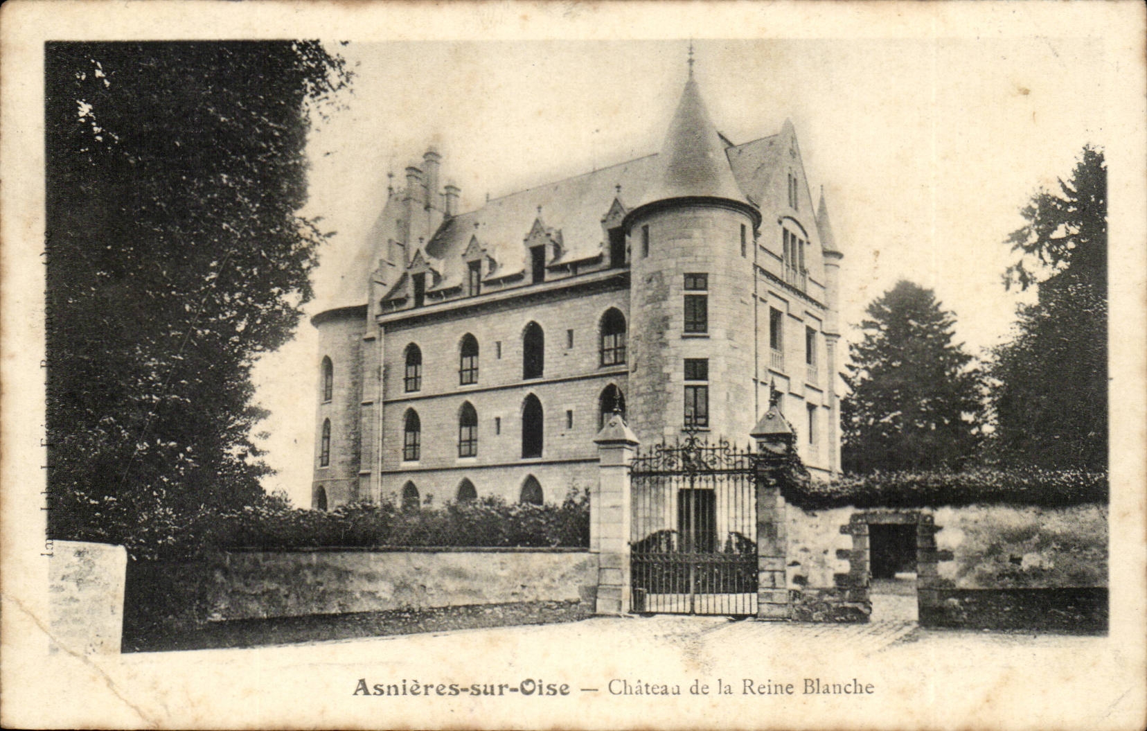 CPA Asnieres on Oise Castle of the white Queen