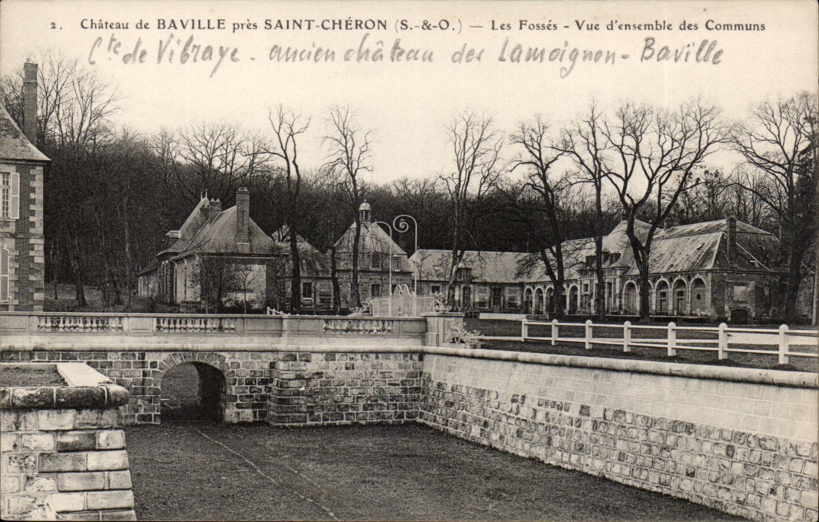 CPA Castle of Baville close Saint Cheron pits Overall picture of the commun runs