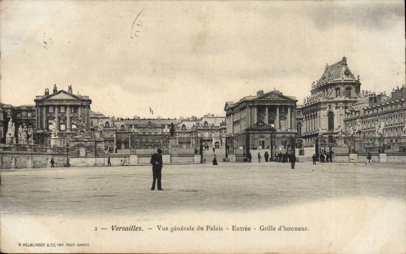 Versailles CPA View of the palate Entrance grid of honor