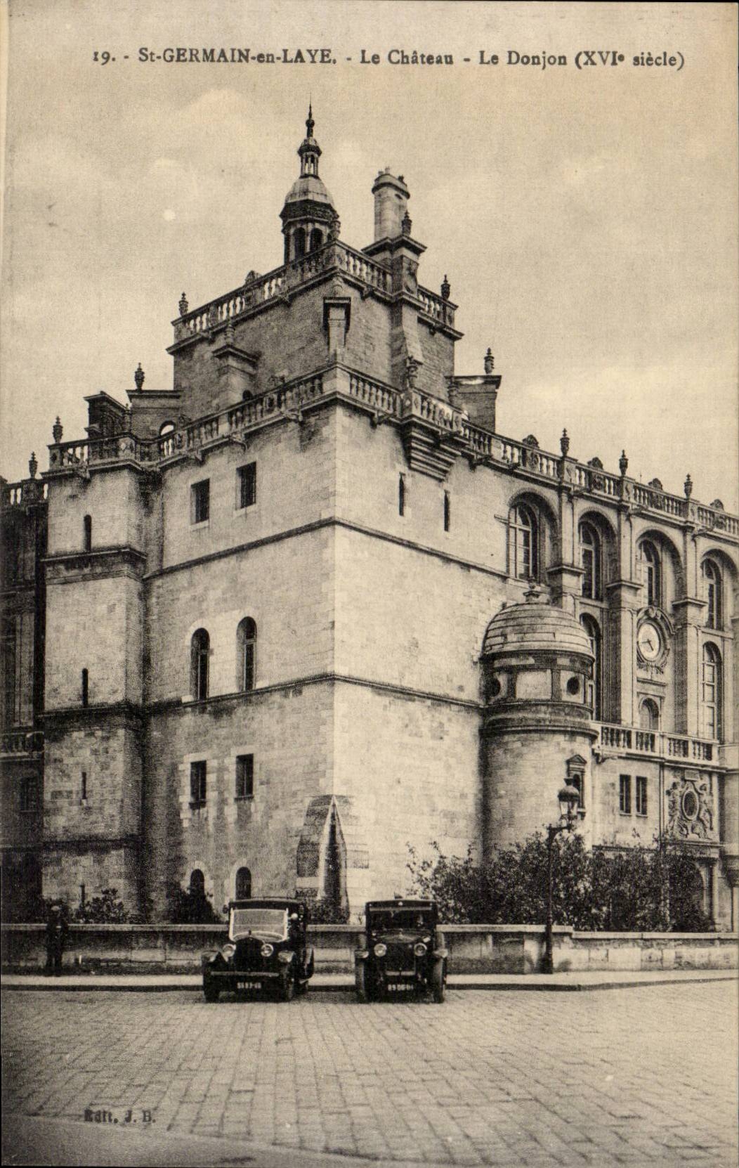 Saint Germain in Bush hammer CPA the castle the keep