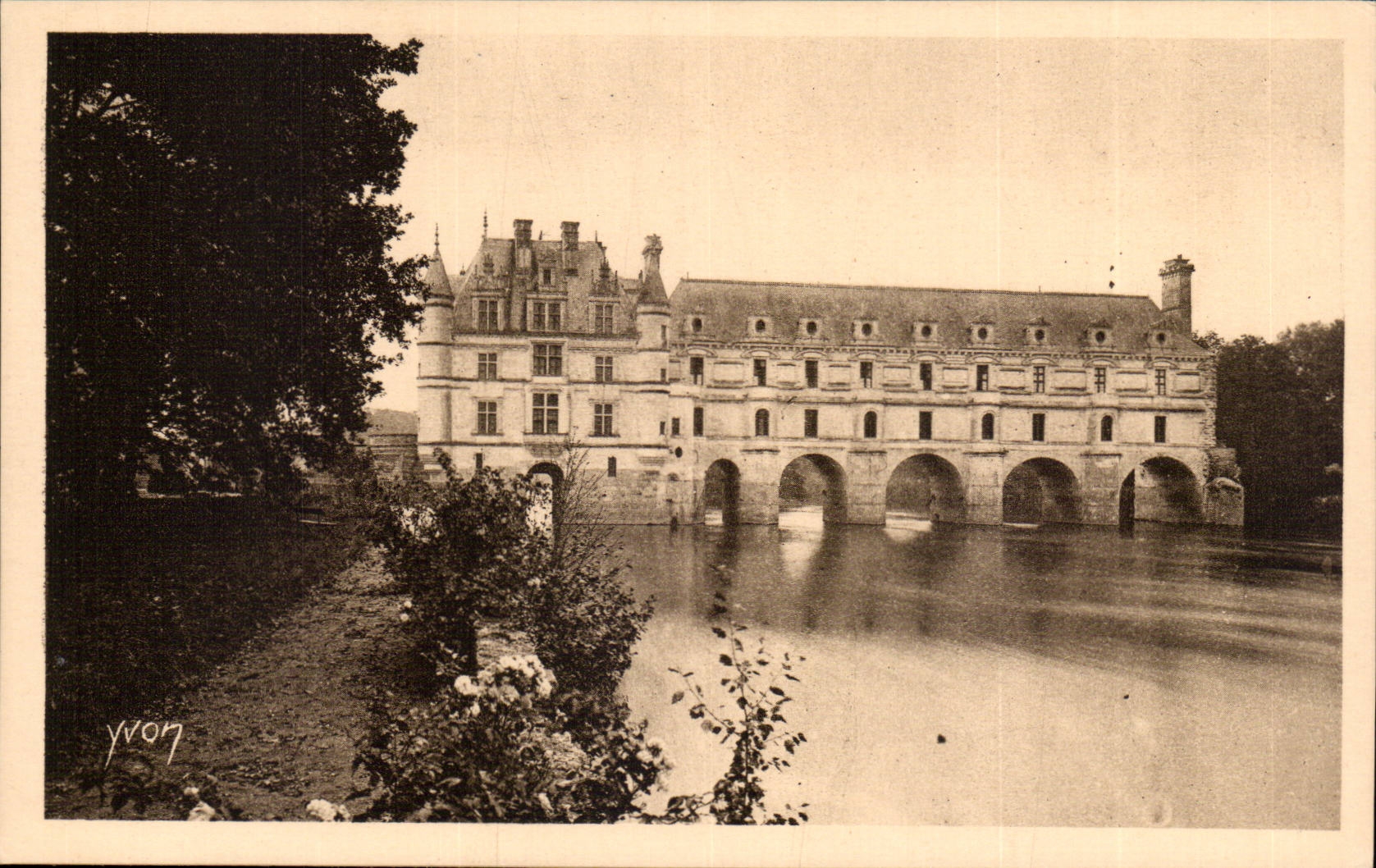 Chenonceaux CPA Facade Ouest