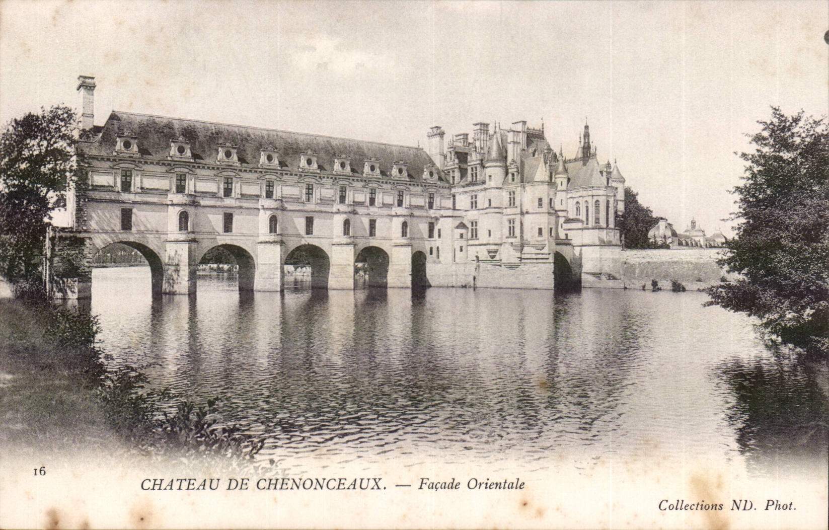 Chateau de Chenonceaux CPA Facade orientale