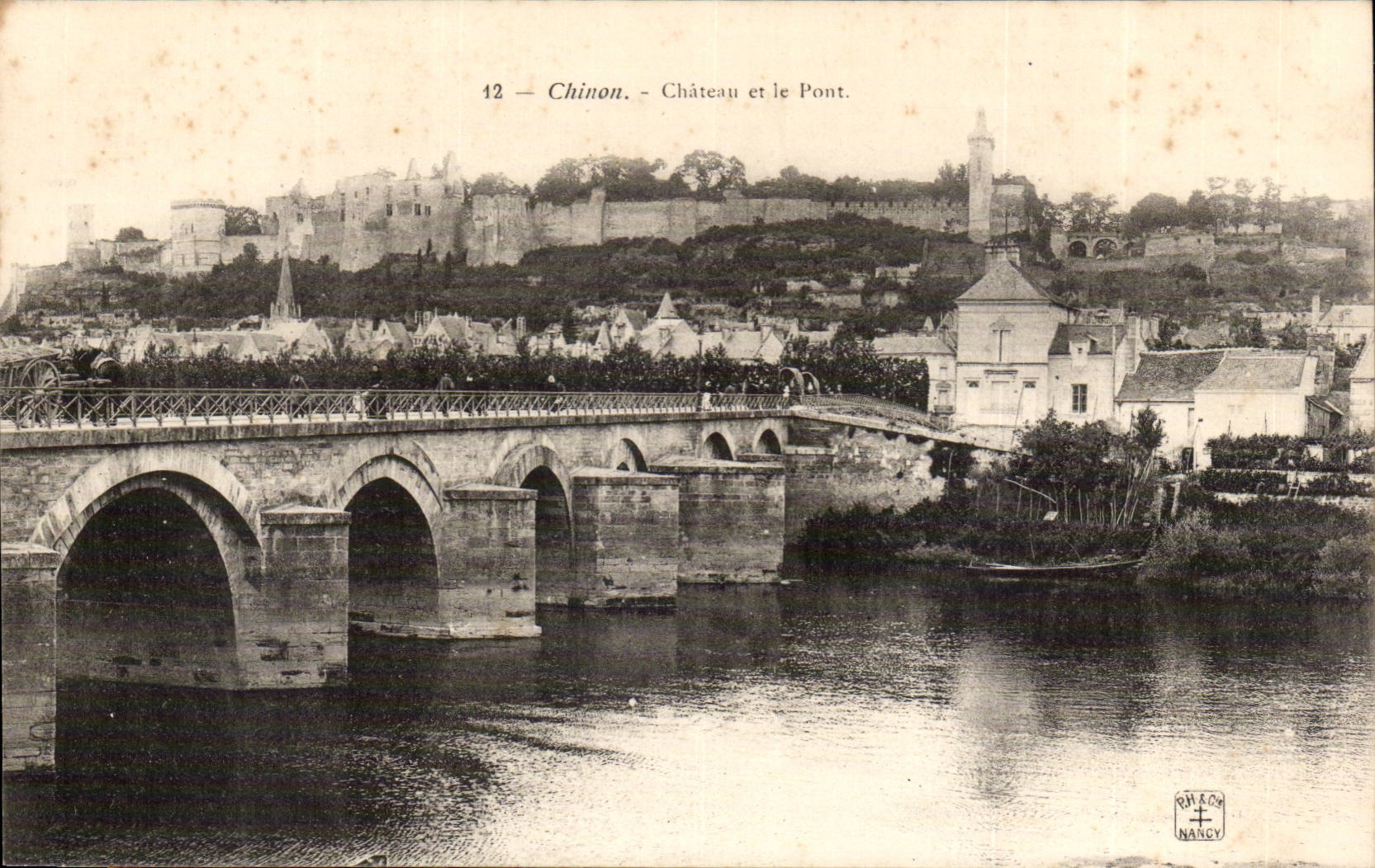 Chinon CPA Schloss und die Brucke