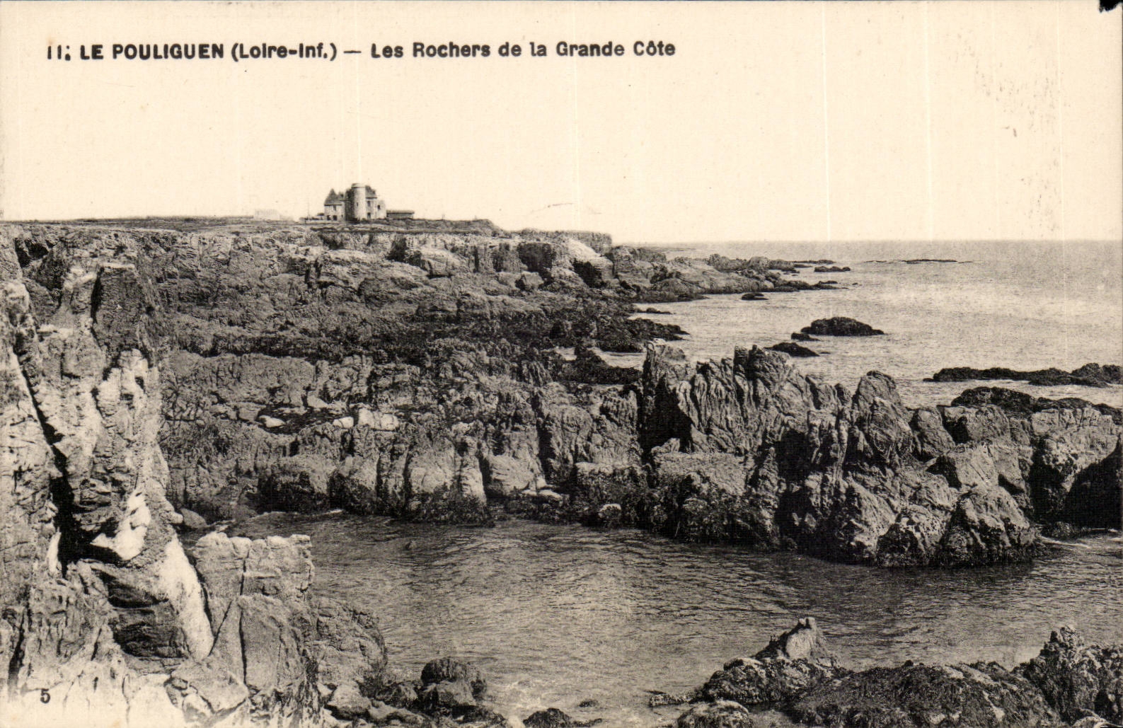 Pouliguen CPA rocks of the great dimension