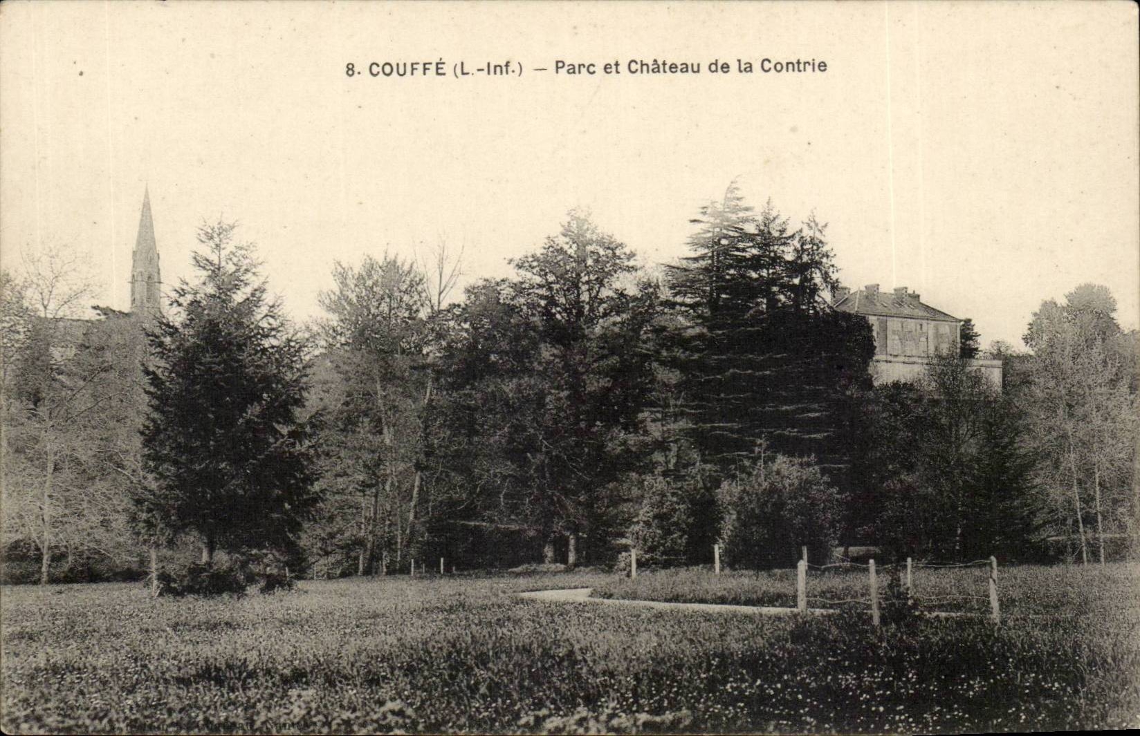 Couffe CPA Park und Schloss von Contrie