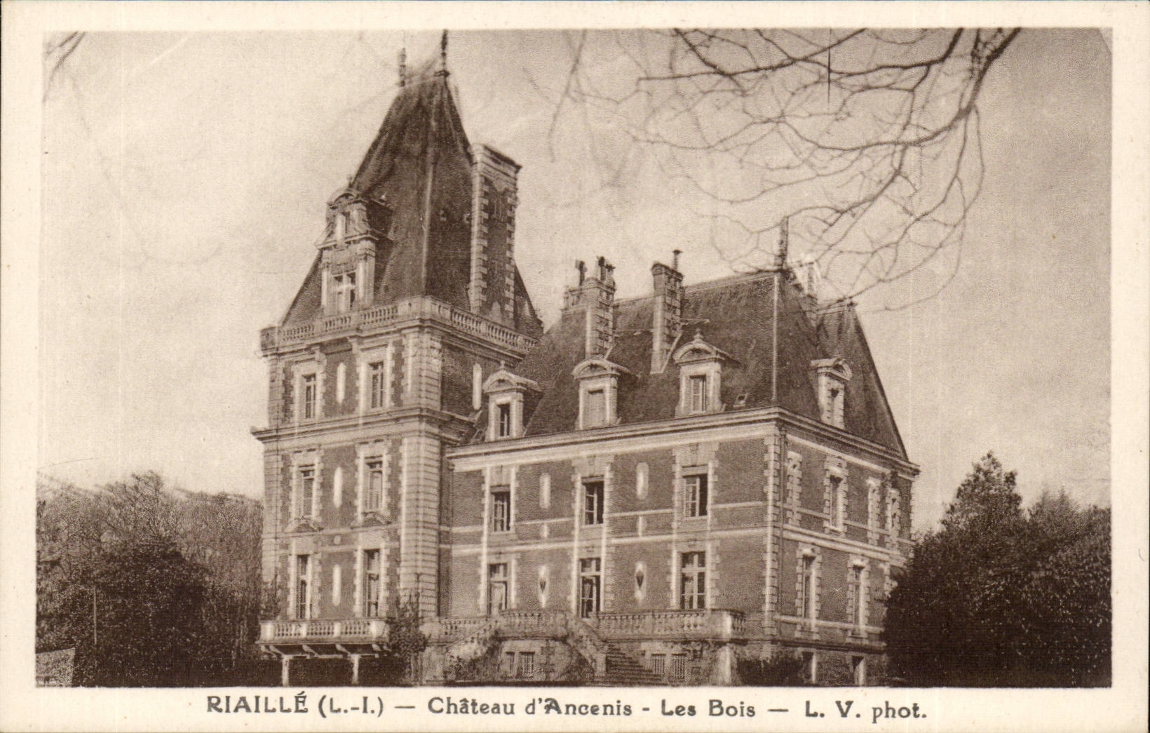 Riaille CPA Chaetau d' Ancenis wood