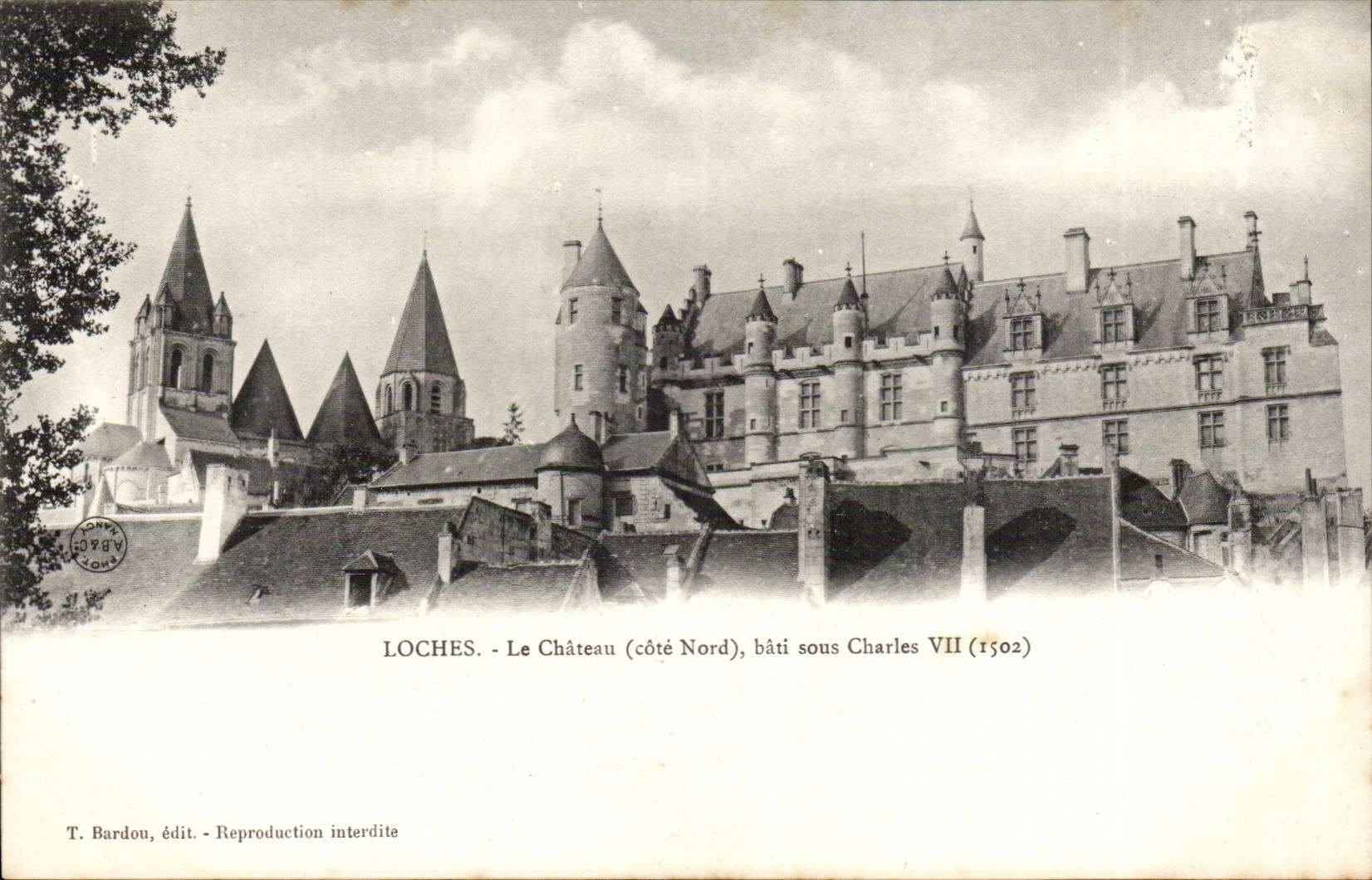 Loaches CPA the castle (northern dimension) frame under Charles VII