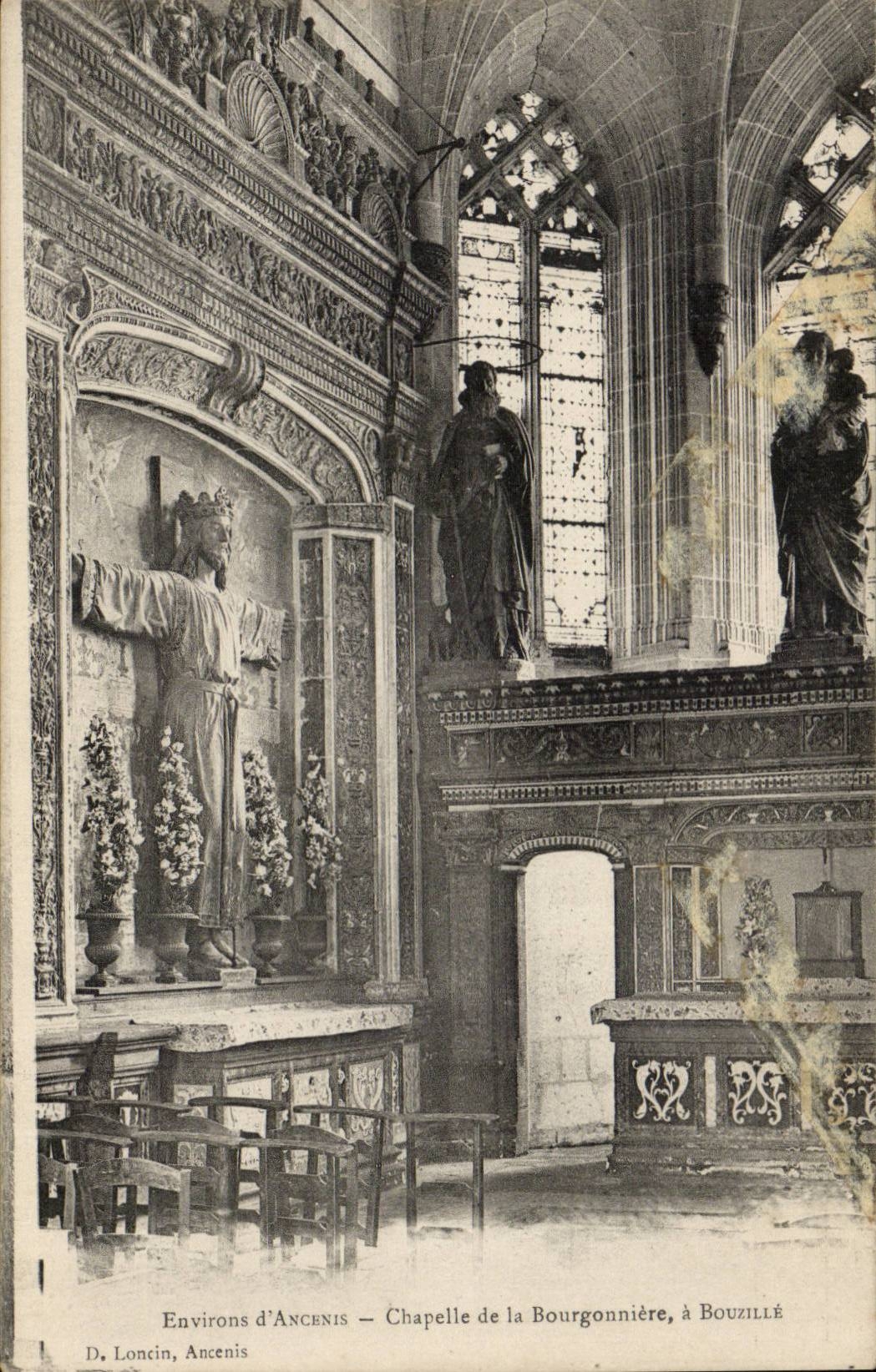 Surroundings of Ancenis CPA Chapelle of Bourgonniere have Bouzille