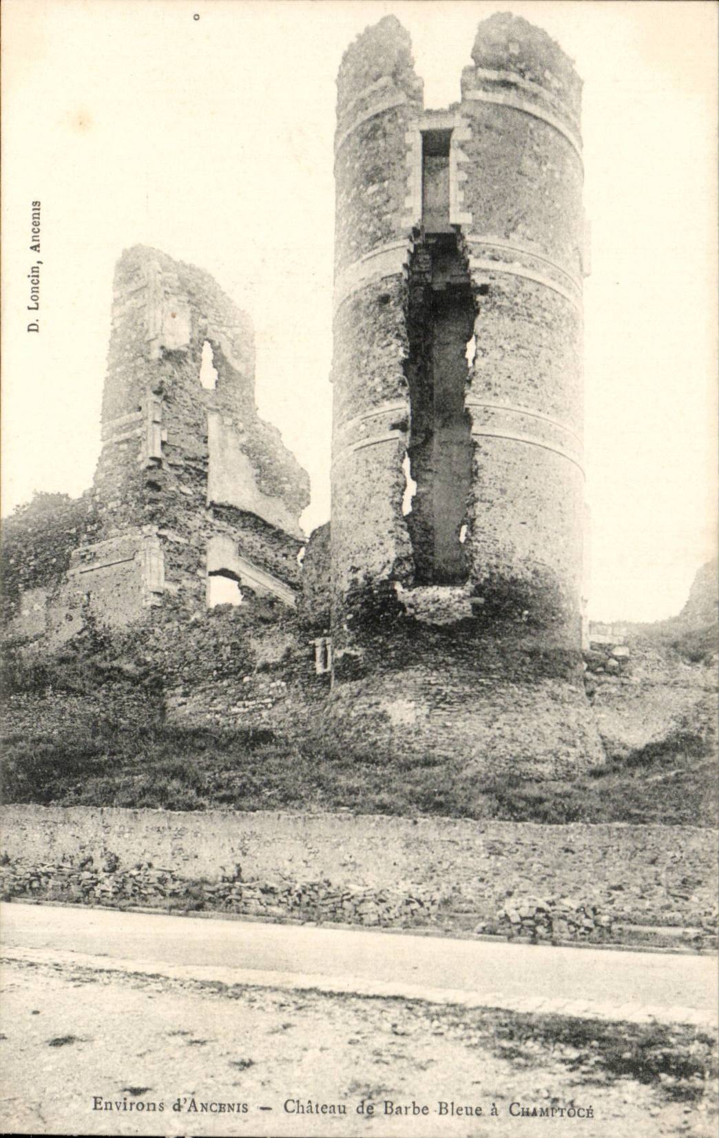 Surroundings of Ancenis CPA Castle of blue Beard have Champtoce