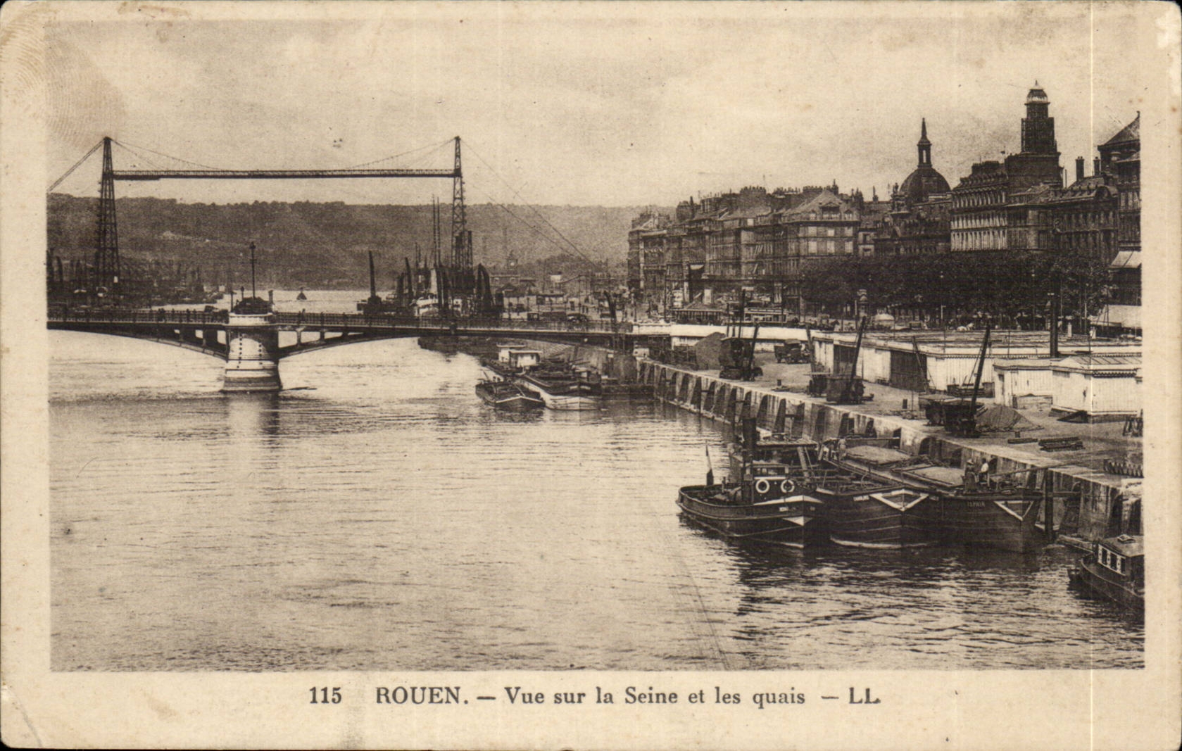 Rouen CPA Seen on S€Œeine and the quays