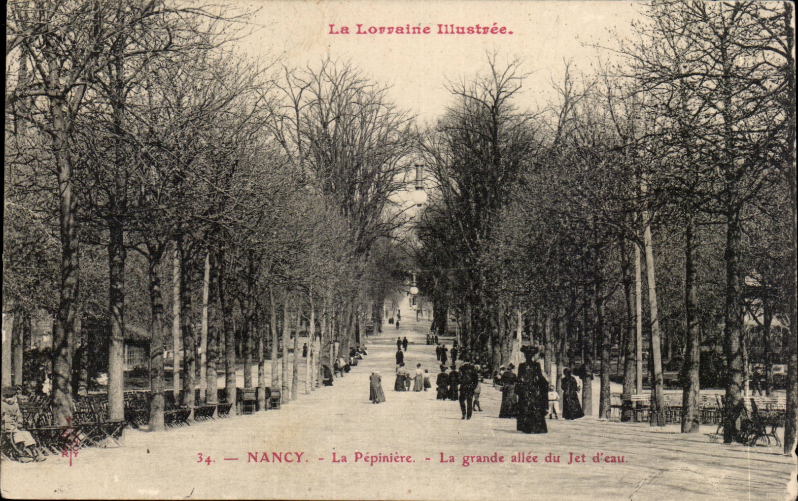 Nancy CPA La pepiniere La grande allee du jet d'eau