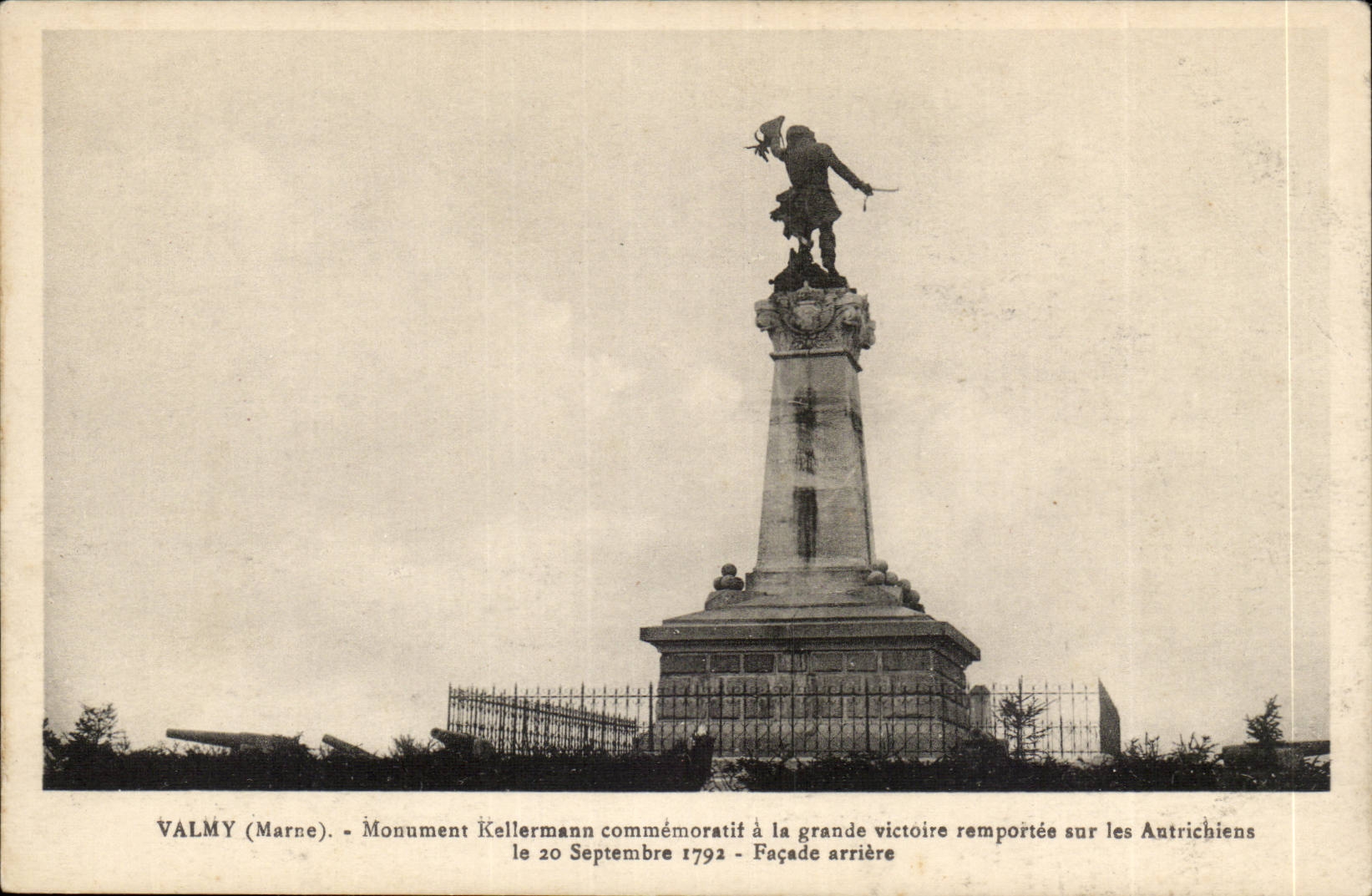 Valmy CPA commemorative Kellermann Monument with the great victory over the Austrians September 1792