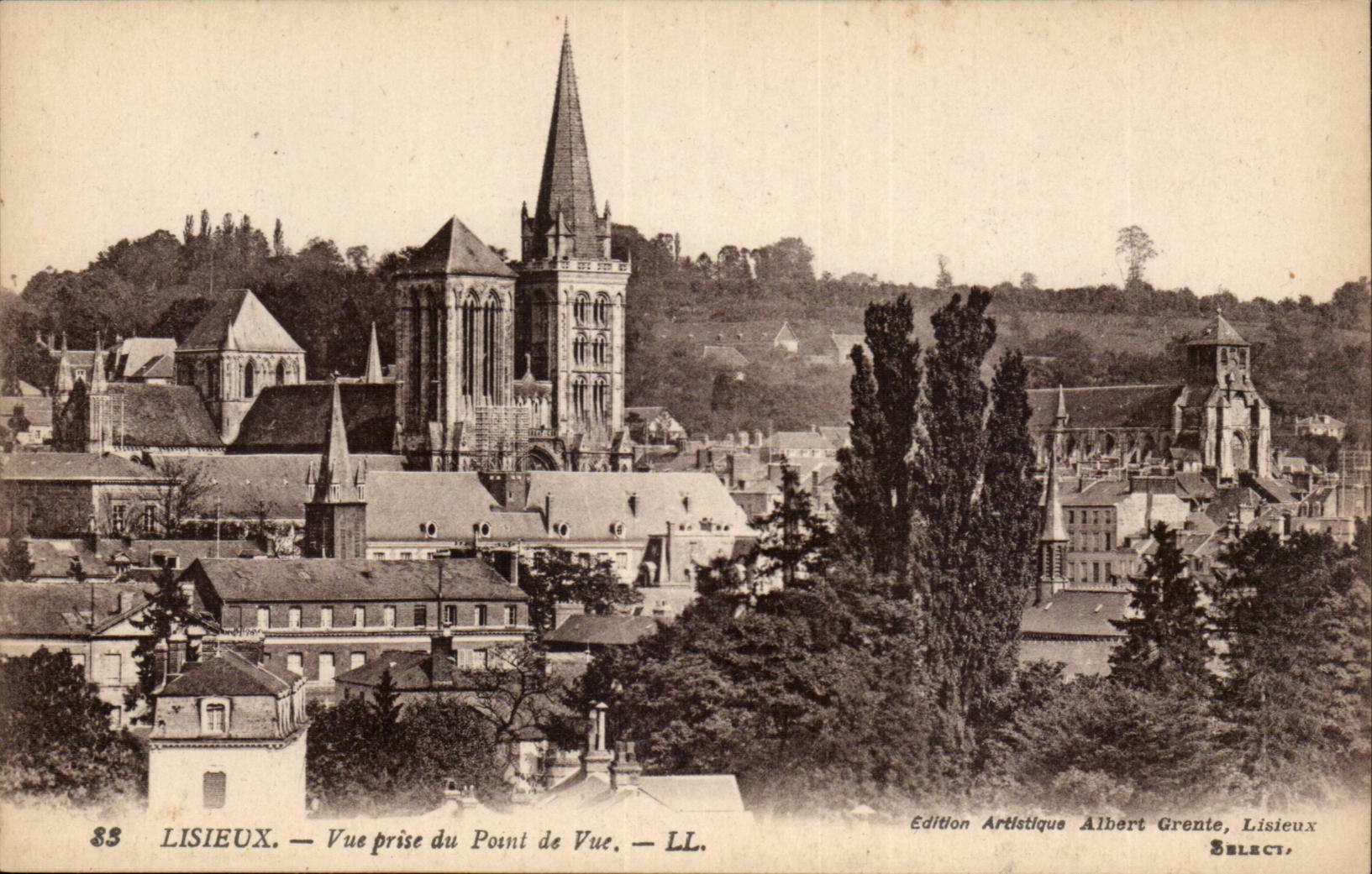 Lisieux CPA gesehen vom Gesichtspunkt