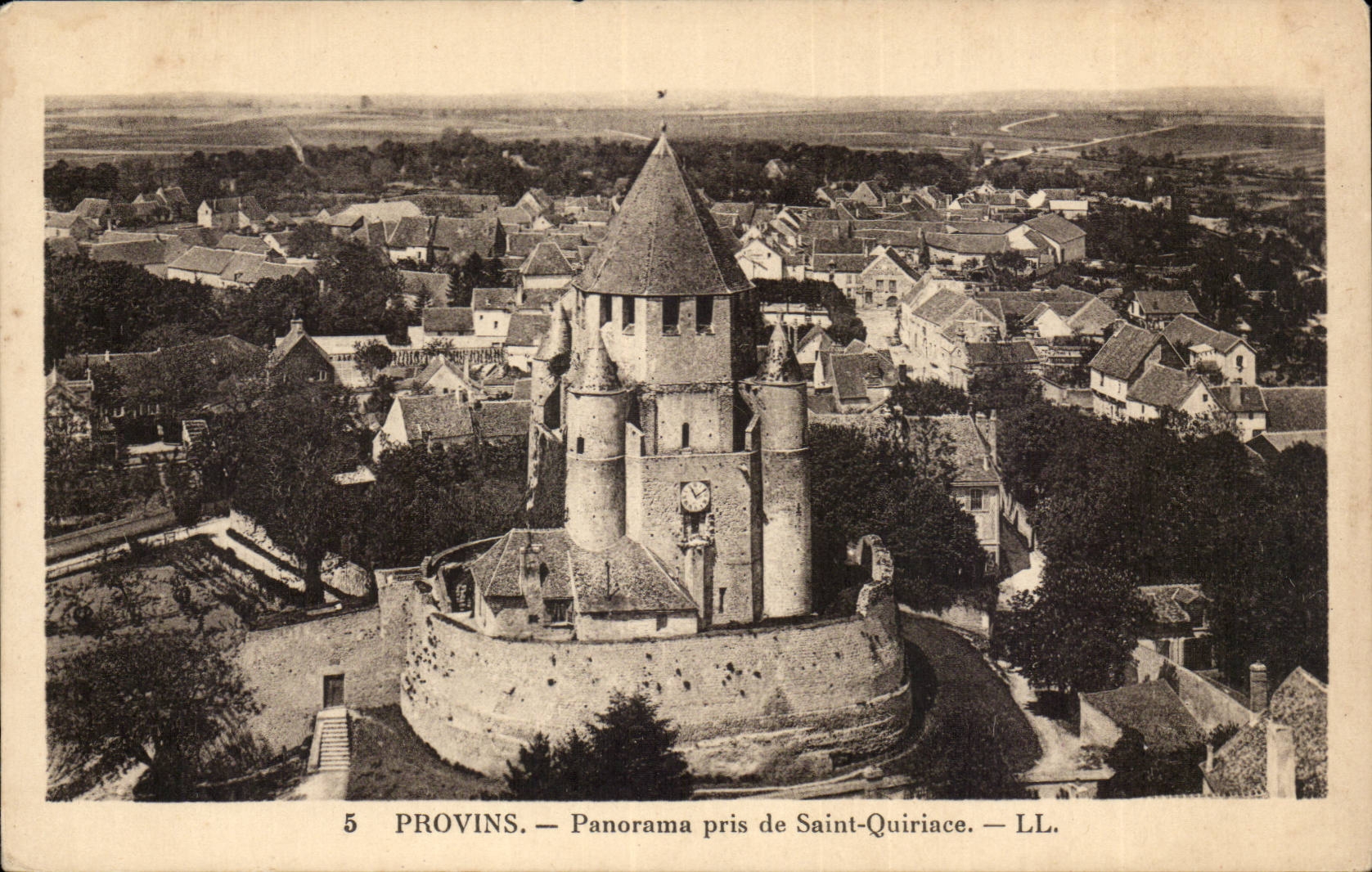 Layered branches CPA Panorama taken of Saint Quiriace