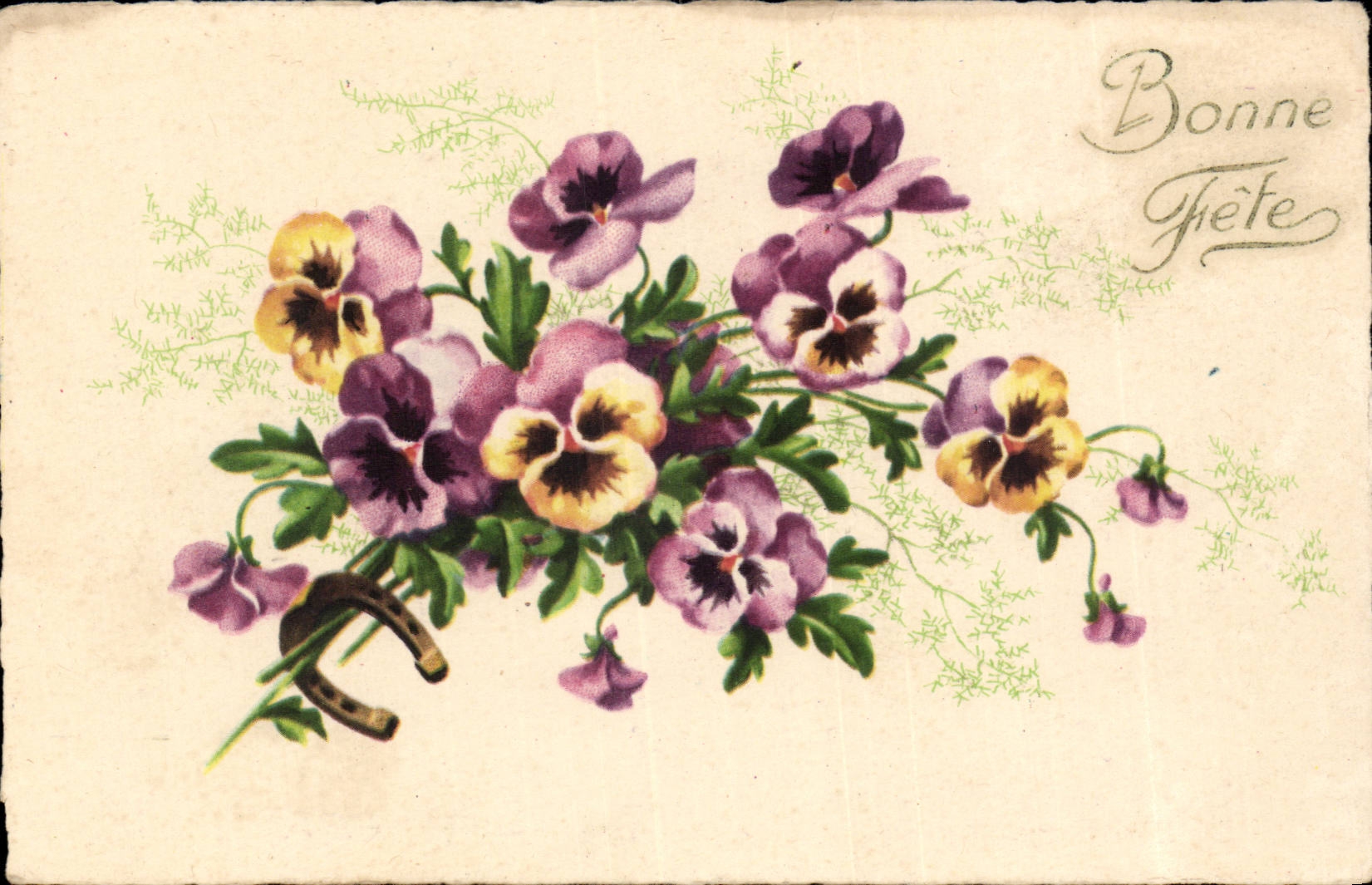 CPA gute Phantasie feiert Fleurs