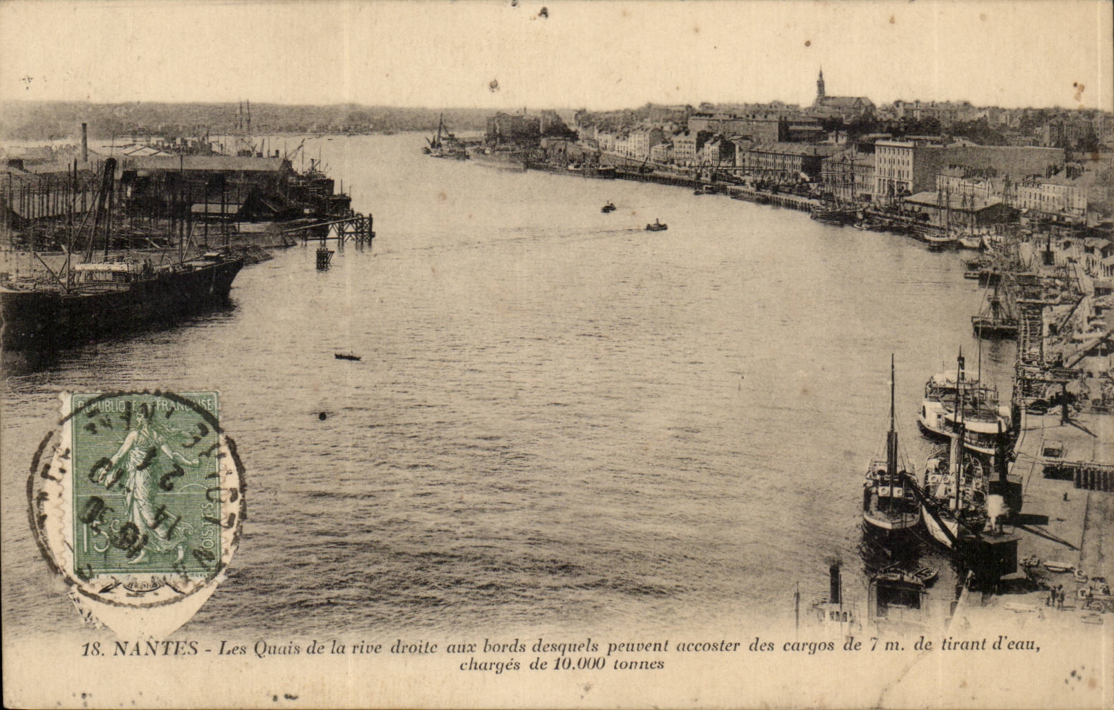 Nantes CPA quays of Right Bank