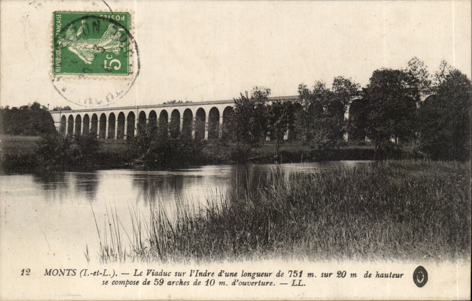 Monts CPA Le viadux sur l'Indre 
