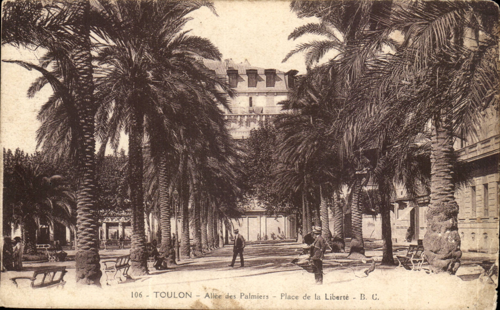 Toulon CPA Allee of the palm trees Places Freedom