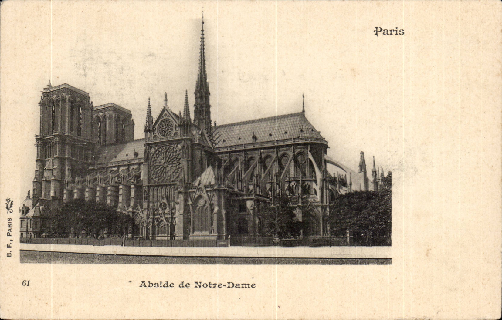 Paris CPA Abside de Notre DAme