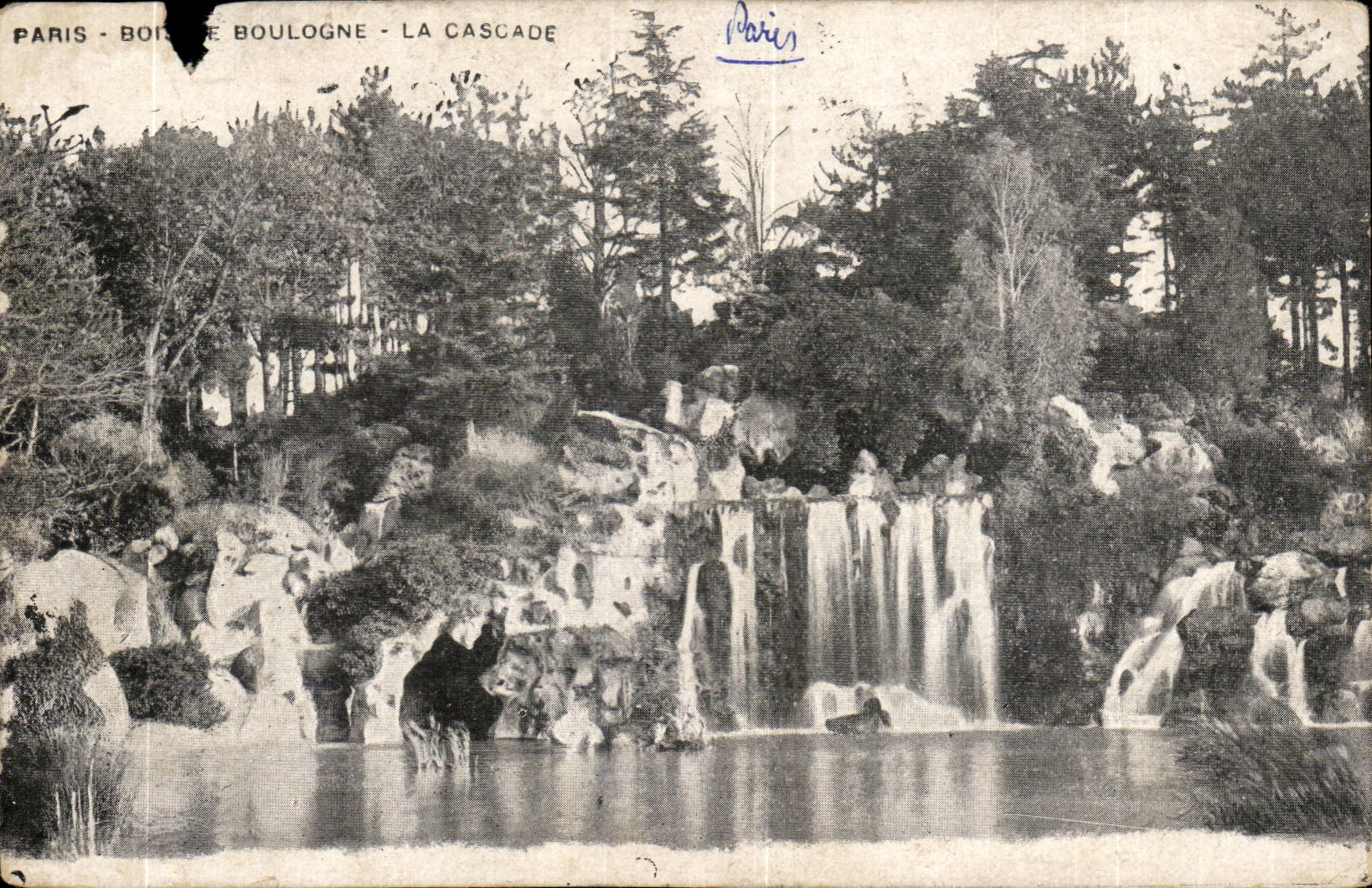 Paris Bois de Boulogne CPA La cascade